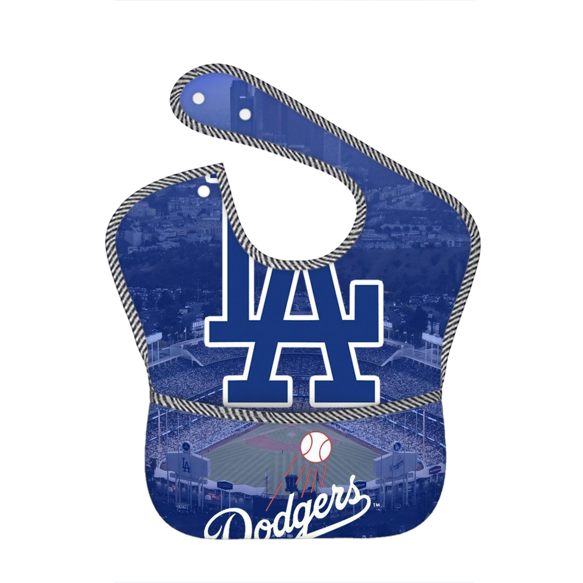  Adjustable Waterproof Toddler Bib – Full-Print Durable Polyester – Foldable Crumb Pocket – Easy Snap Closure – Soft