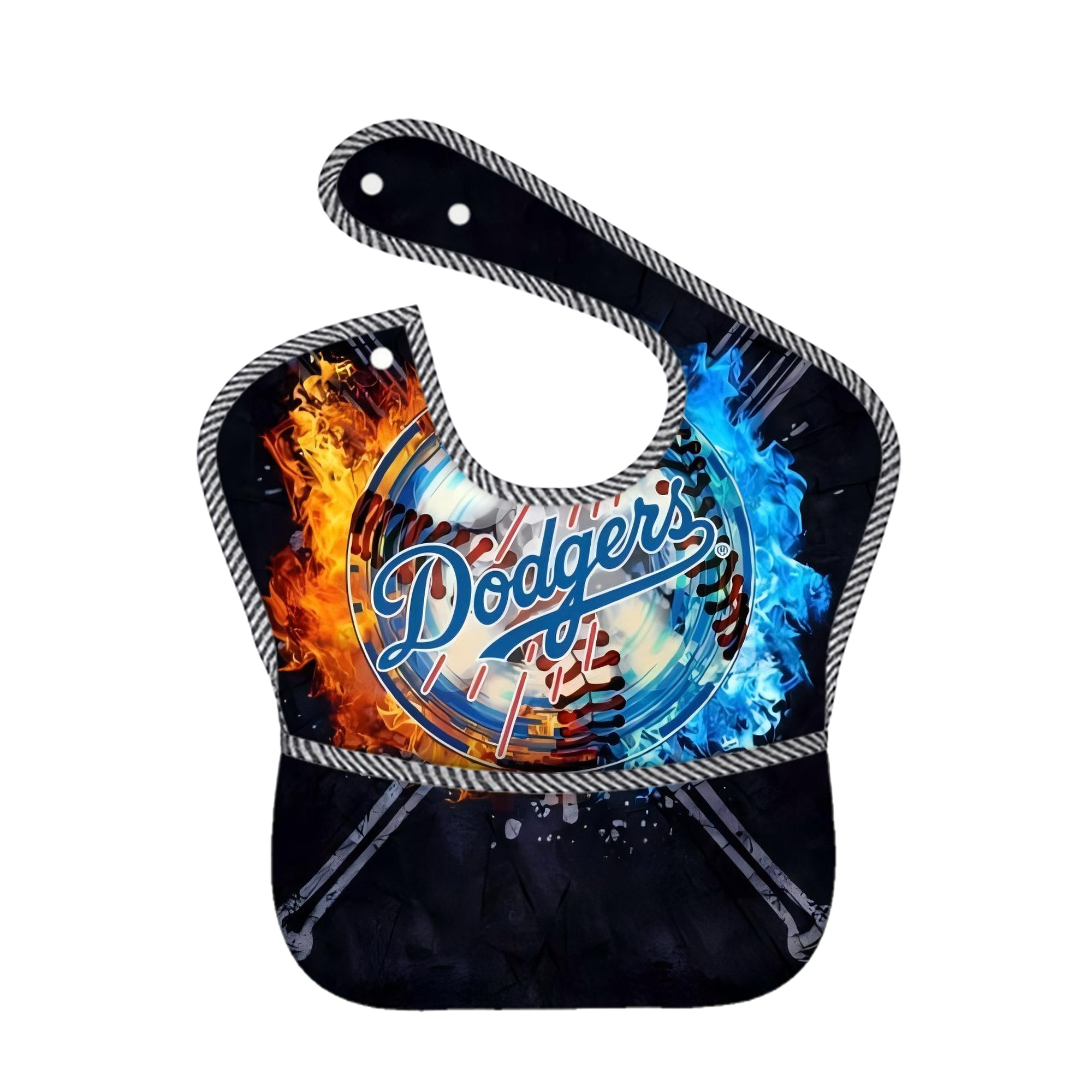  Adjustable Waterproof Toddler Bib – Full-Print Durable Polyester – Foldable Crumb Pocket – Easy Snap Closure – Soft