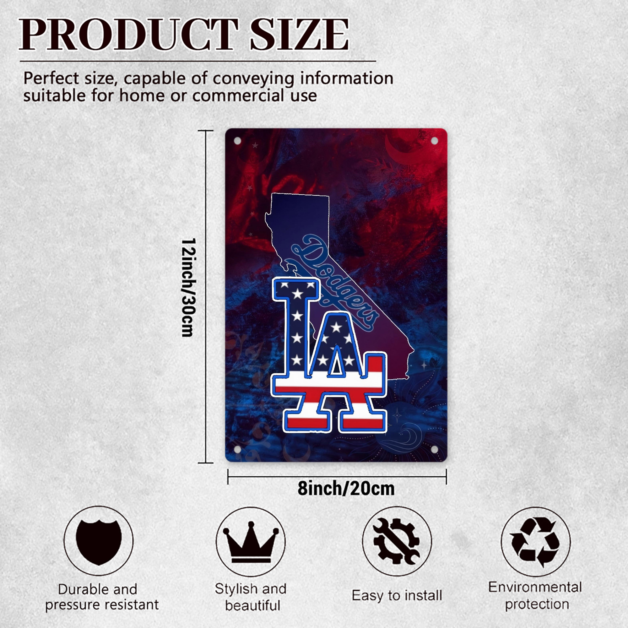  8x12inch Vertical Aluminum Sign - Durable Fade-Resistant Indoor/Outdoor Safety & Information Plaque For Office, Hotel, Restaurant, Bar, Public Spaces