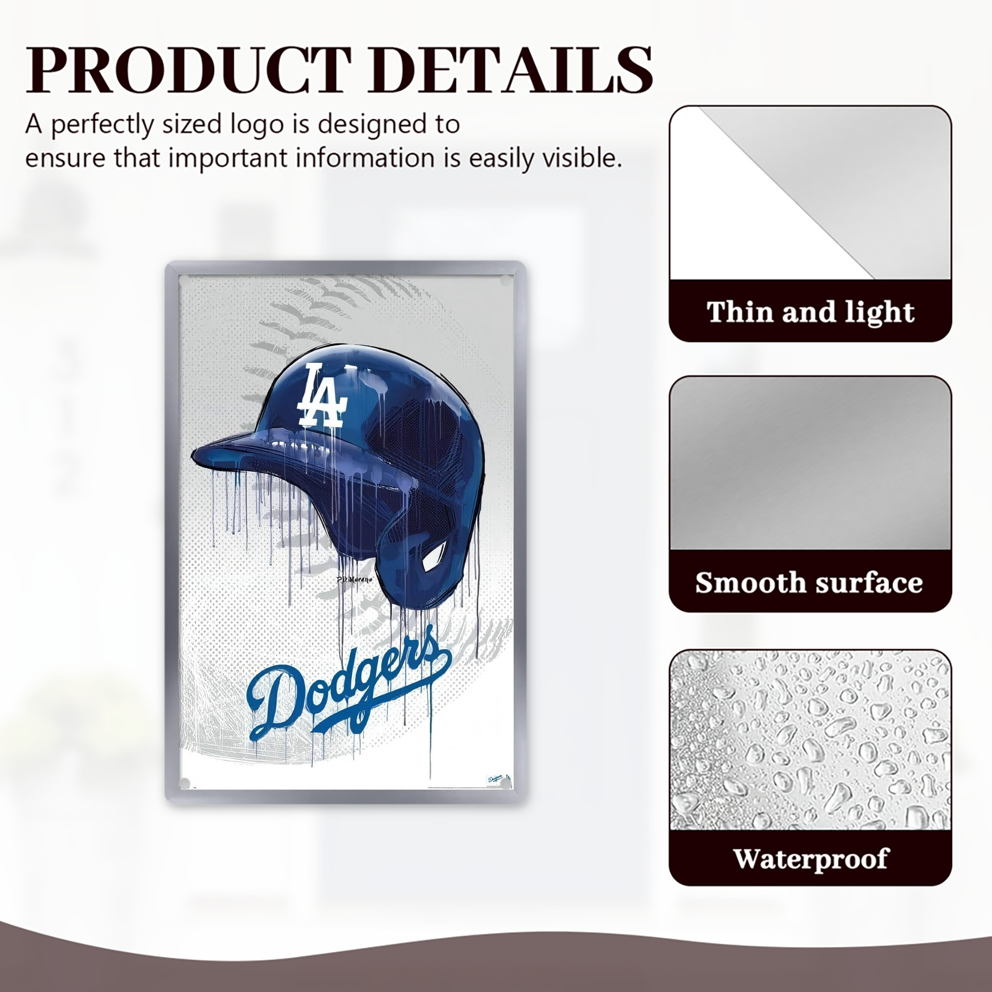  8x12inch Vertical Aluminum Sign - Durable Fade-Resistant Indoor/Outdoor Safety & Information Plaque For Office, Hotel, Restaurant, Bar, Public Spaces