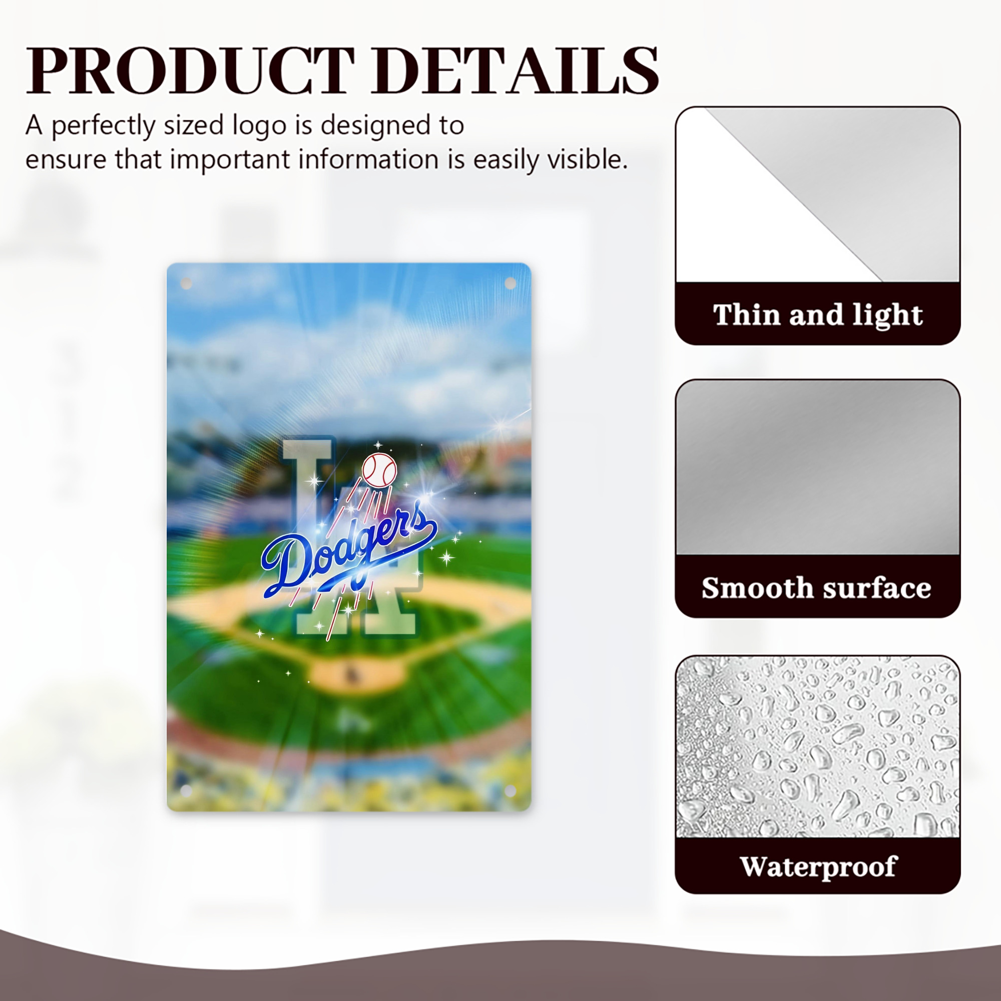  8x12inch Vertical Aluminum Sign - Durable Fade-Resistant Indoor/Outdoor Safety & Information Plaque For Office, Hotel, Restaurant, Bar, Public Spaces