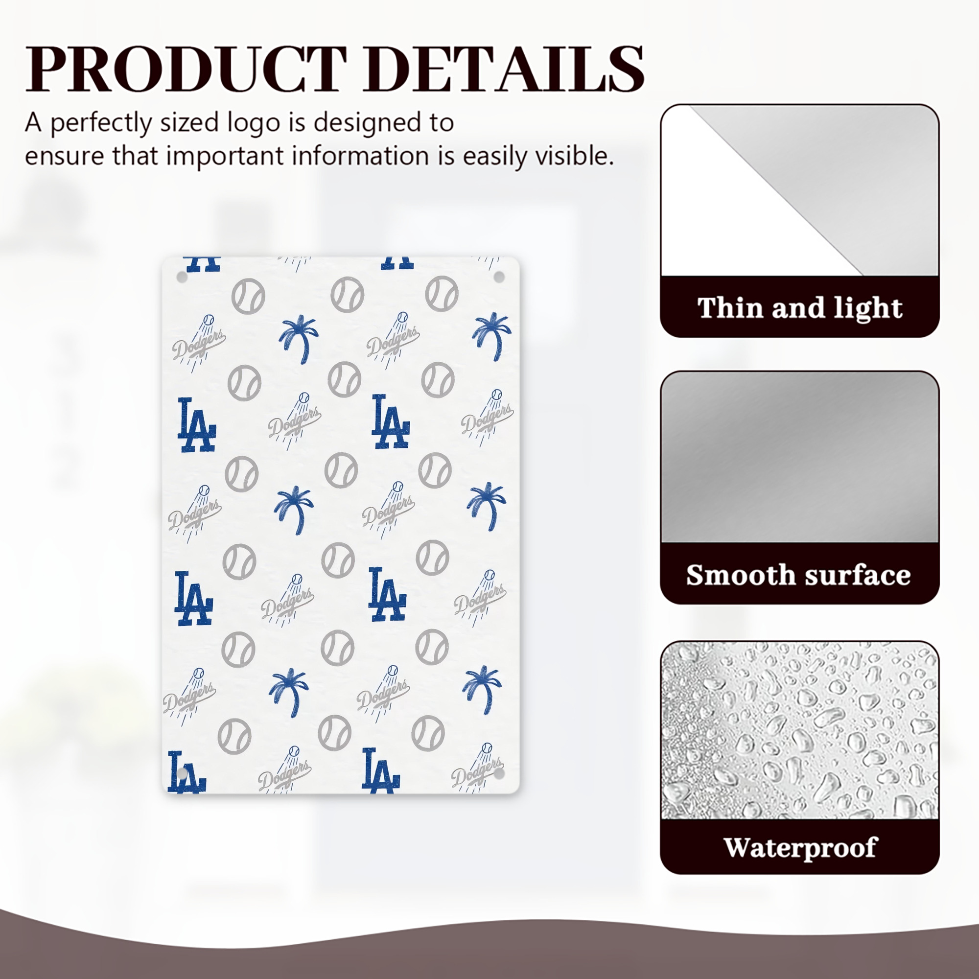  8x12inch Vertical Aluminum Sign - Durable Fade-Resistant Indoor/Outdoor Safety & Information Plaque For Office, Hotel, Restaurant, Bar, Public Spaces