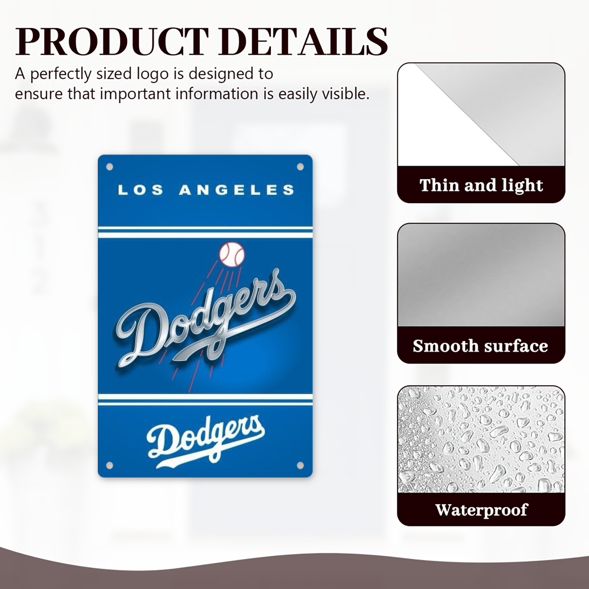  8x12inch Vertical Aluminum Sign - Durable Fade-Resistant Indoor/Outdoor Safety & Information Plaque For Office, Hotel, Restaurant, Bar, Public Spaces