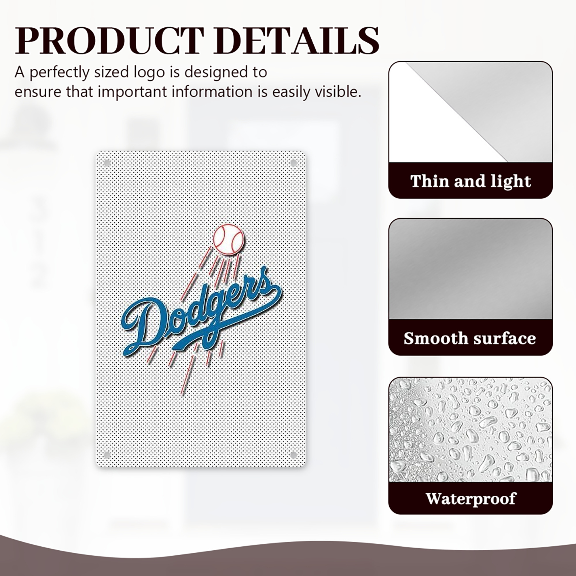  8x12inch Vertical Aluminum Sign - Durable Fade-Resistant Indoor/Outdoor Safety & Information Plaque For Office, Hotel, Restaurant, Bar, Public Spaces