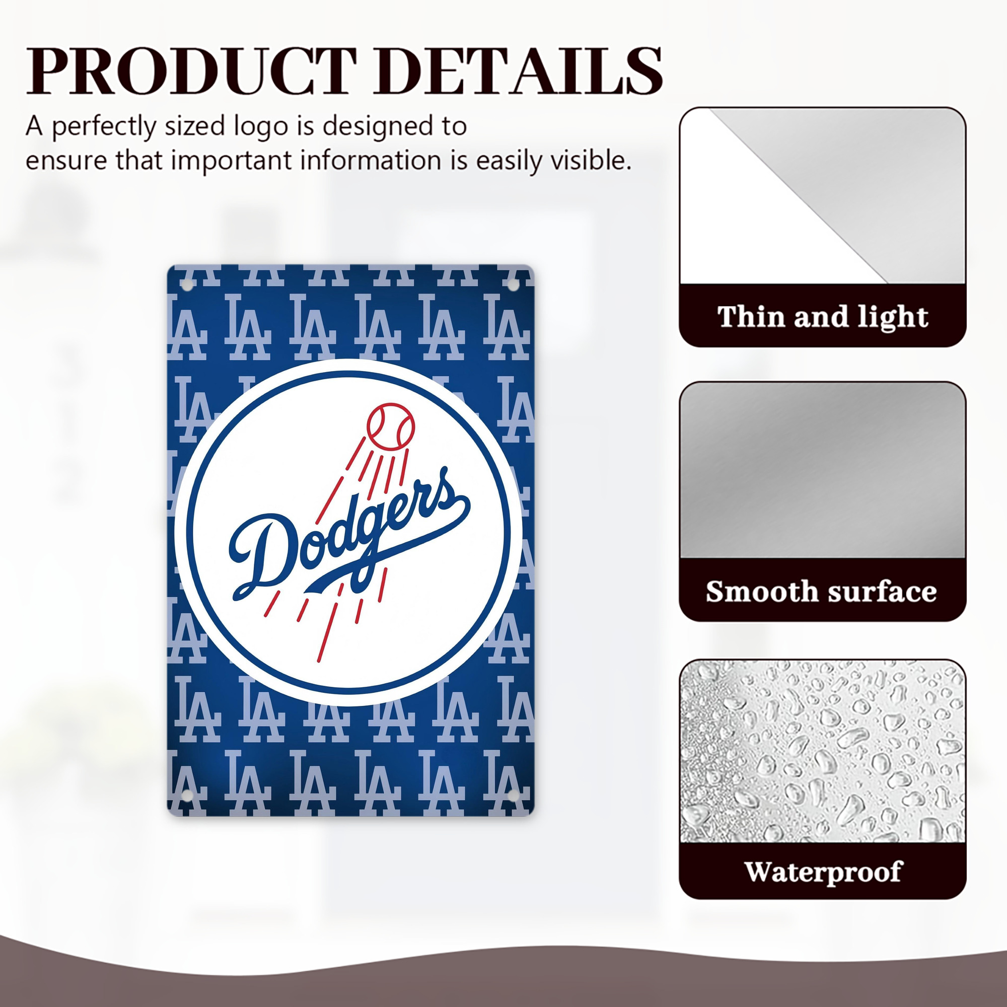  8x12inch Vertical Aluminum Sign - Durable Fade-Resistant Indoor/Outdoor Safety & Information Plaque For Office, Hotel, Restaurant, Bar, Public Spaces