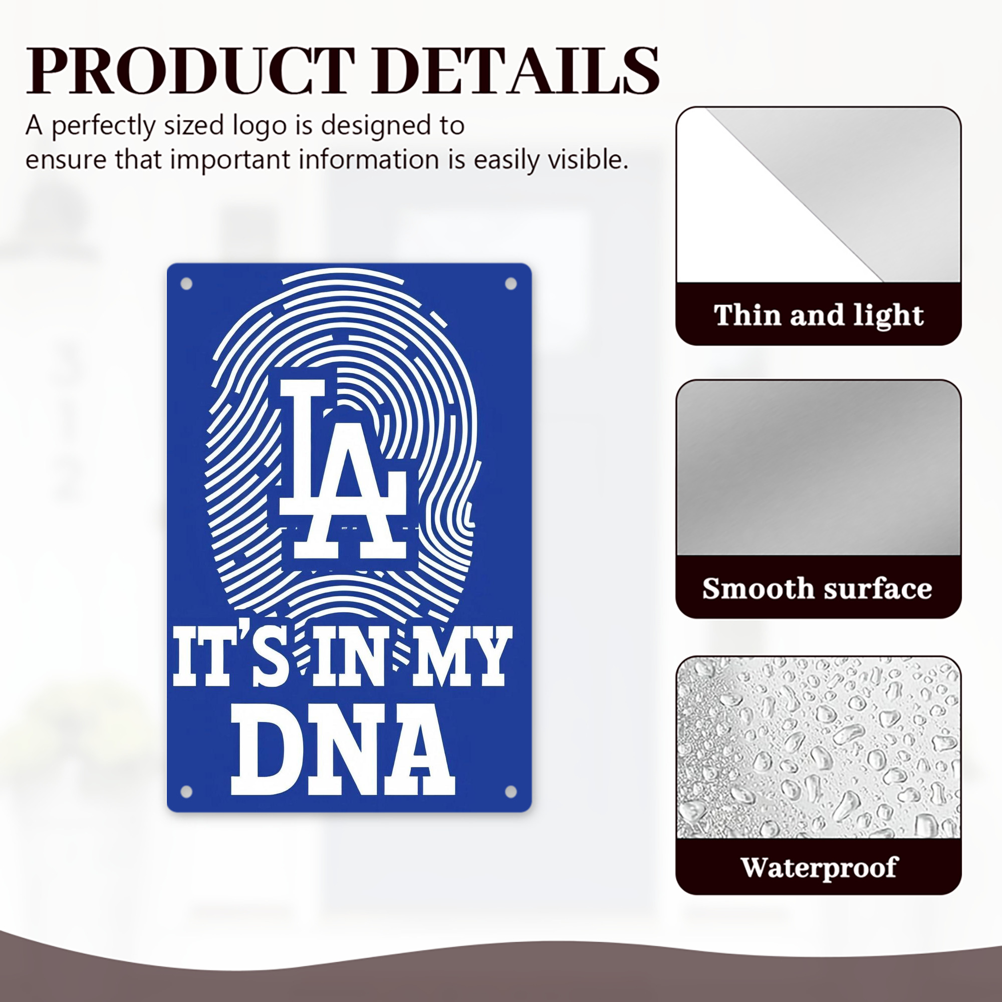  8x12inch Vertical Aluminum Sign - Durable Fade-Resistant Indoor/Outdoor Safety & Information Plaque For Office, Hotel, Restaurant, Bar, Public Spaces