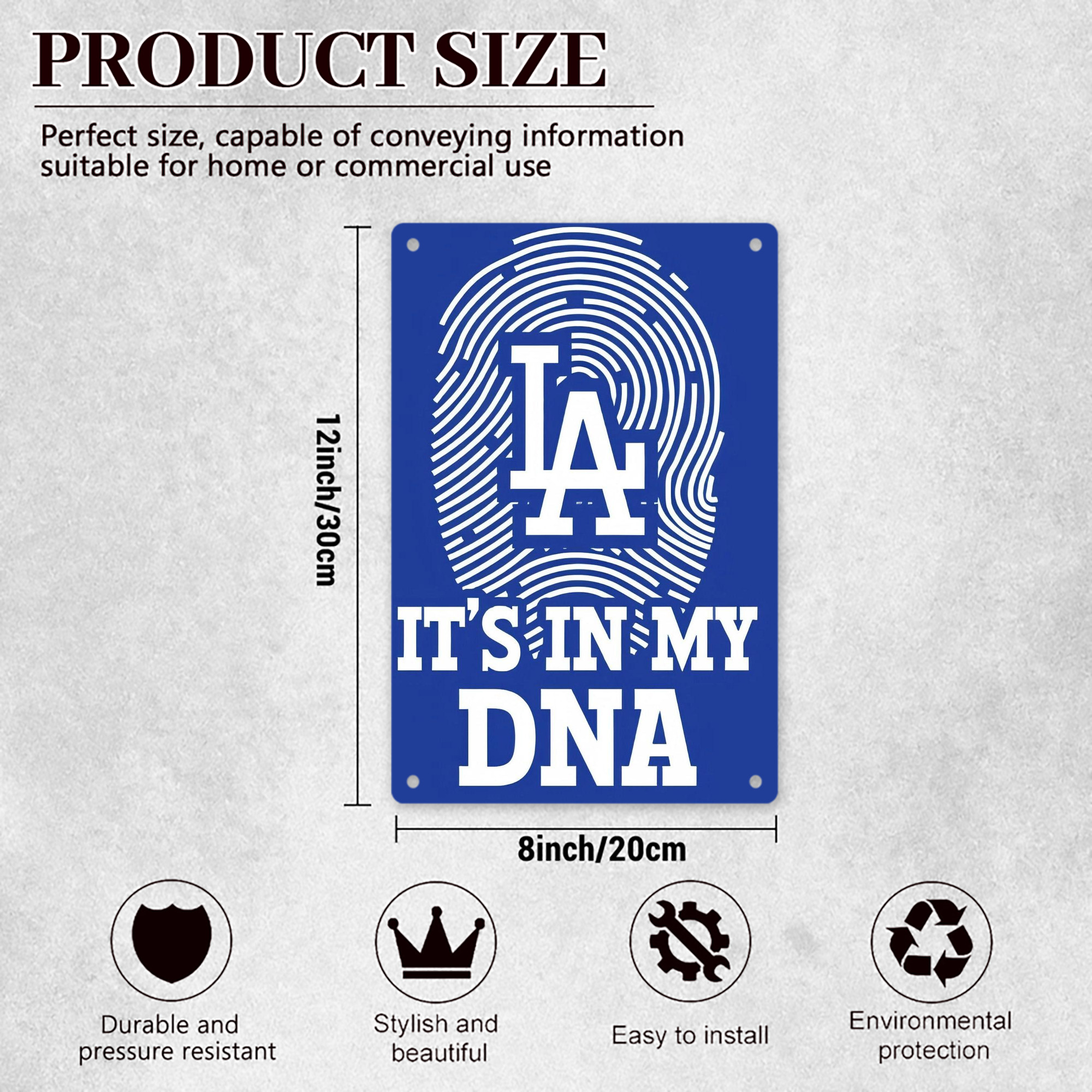  8x12inch Vertical Aluminum Sign - Durable Fade-Resistant Indoor/Outdoor Safety & Information Plaque For Office, Hotel, Restaurant, Bar, Public Spaces