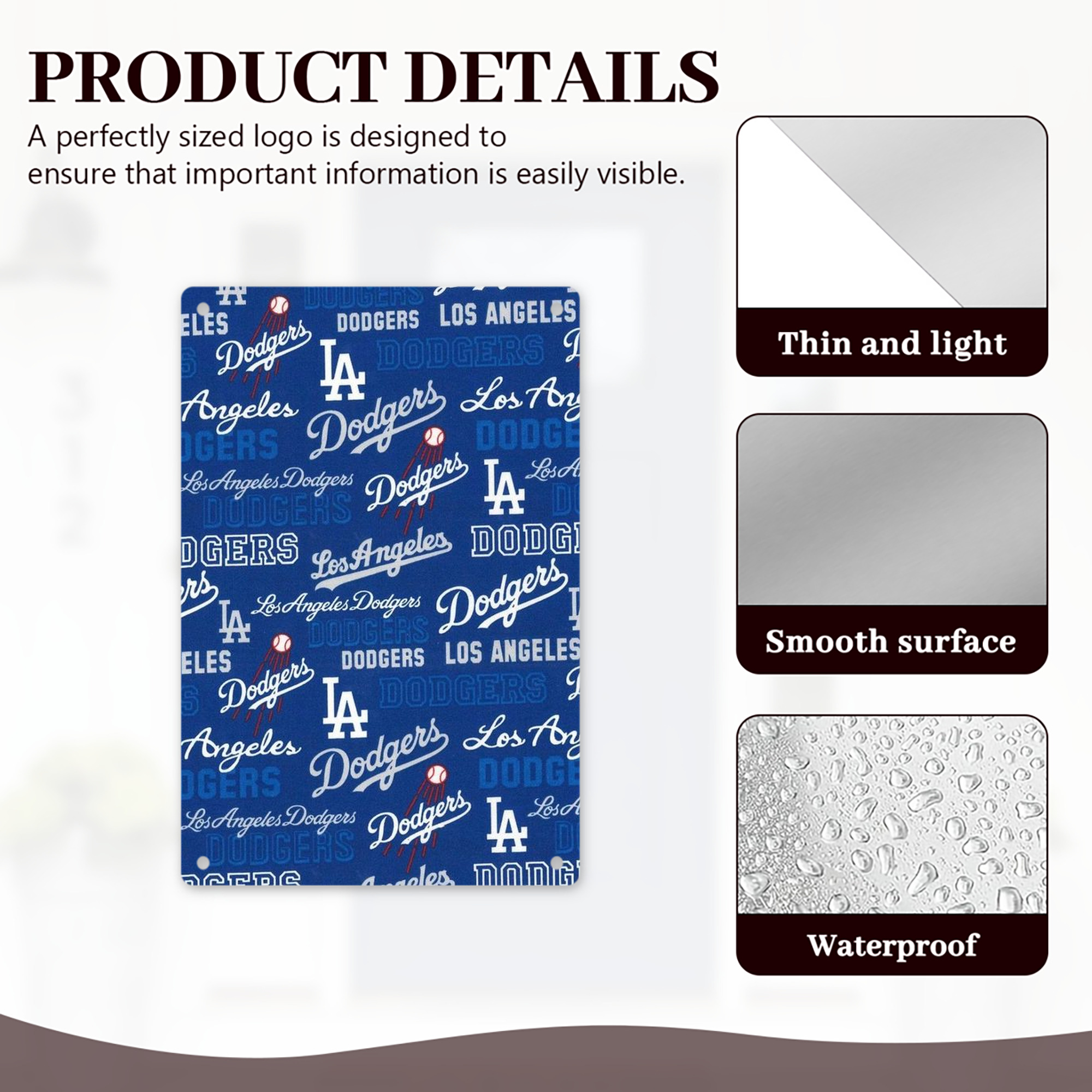  8x12inch Vertical Aluminum Sign - Durable Fade-Resistant Indoor/Outdoor Safety & Information Plaque For Office, Hotel, Restaurant, Bar, Public Spaces