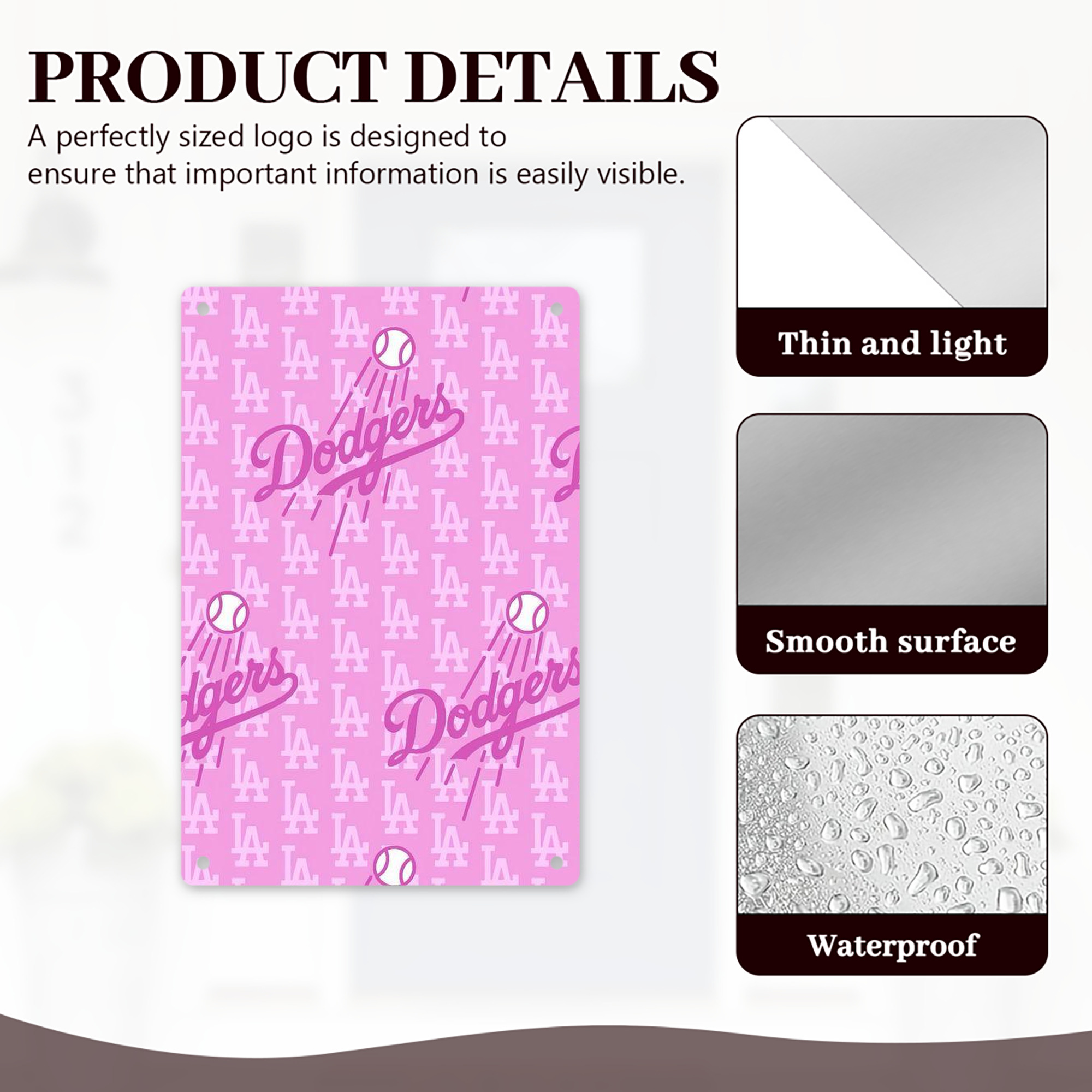  8x12inch Vertical Aluminum Sign - Durable Fade-Resistant Indoor/Outdoor Safety & Information Plaque For Office, Hotel, Restaurant, Bar, Public Spaces