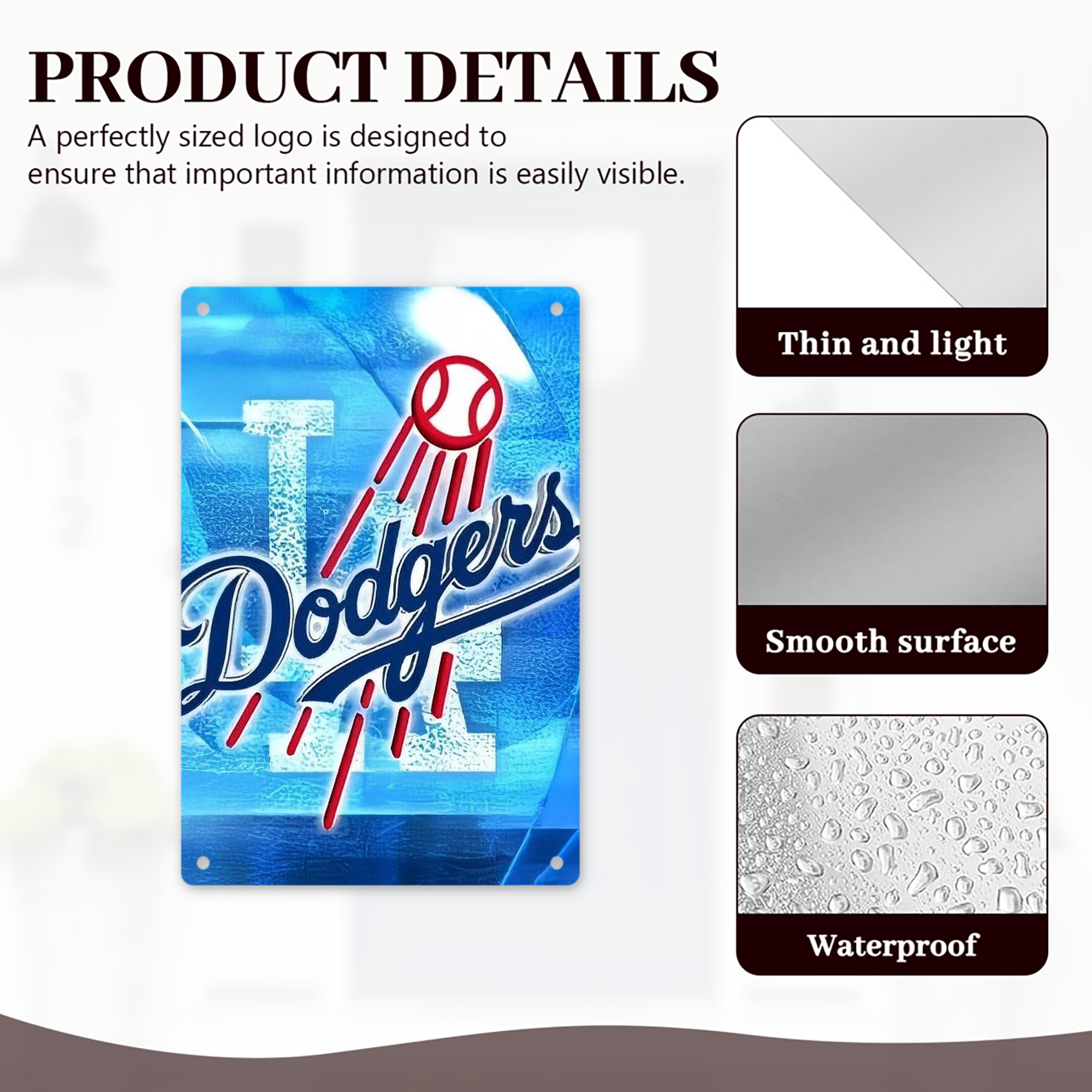  8x12inch Vertical Aluminum Sign - Durable Fade-Resistant Indoor/Outdoor Safety & Information Plaque For Office, Hotel, Restaurant, Bar, Public Spaces