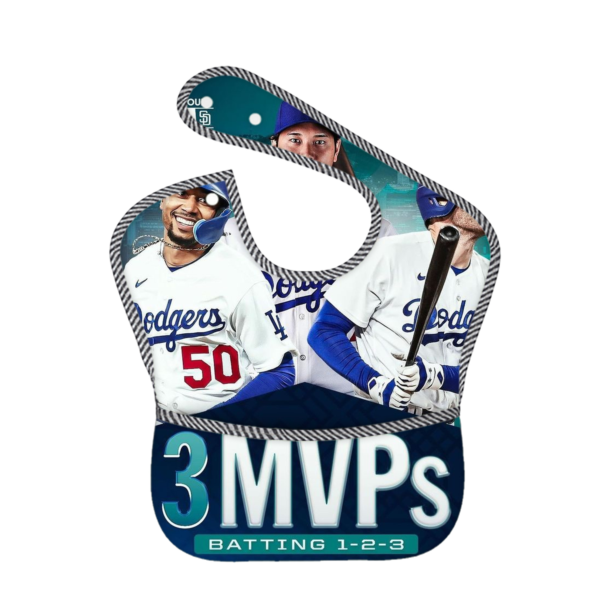  Adjustable Waterproof Toddler Bib – Full-Print Durable Polyester – Foldable Crumb Pocket – Easy Snap Closure – Soft