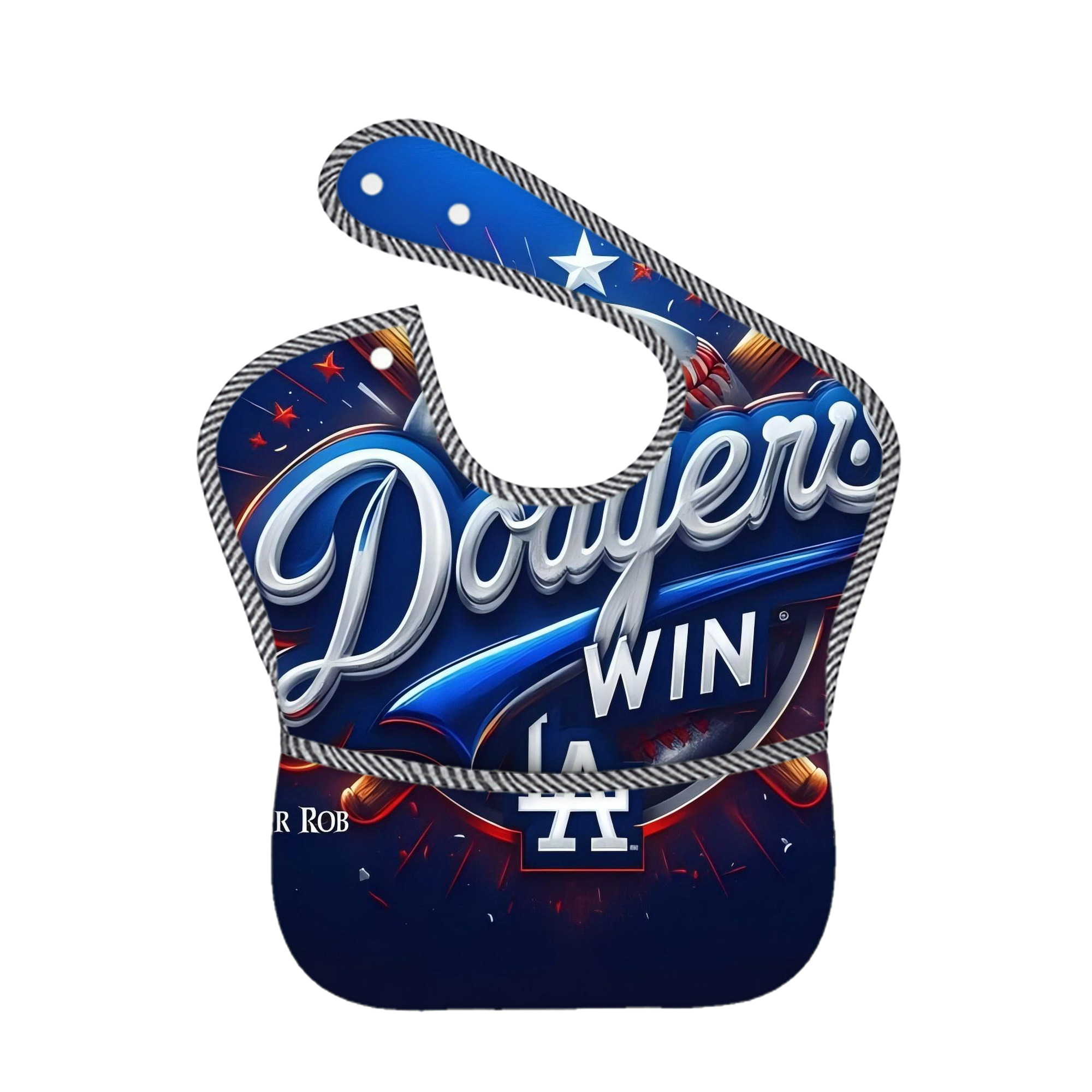  Adjustable Waterproof Toddler Bib – Full-Print Durable Polyester – Foldable Crumb Pocket – Easy Snap Closure – Soft