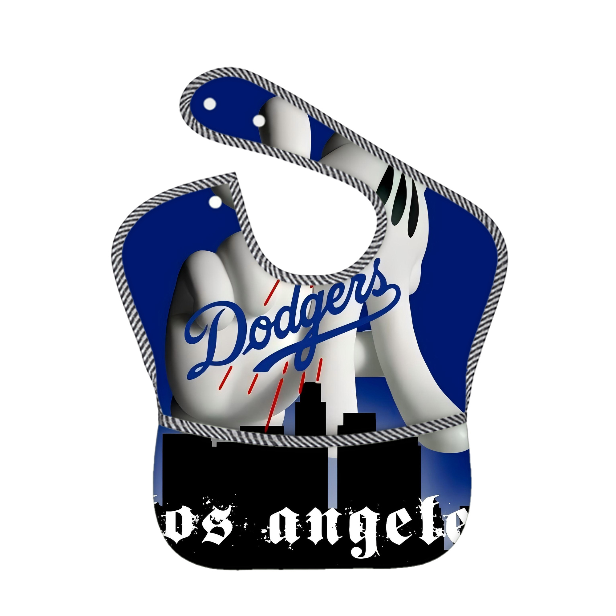  Adjustable Waterproof Toddler Bib – Full-Print Durable Polyester – Foldable Crumb Pocket – Easy Snap Closure – Soft