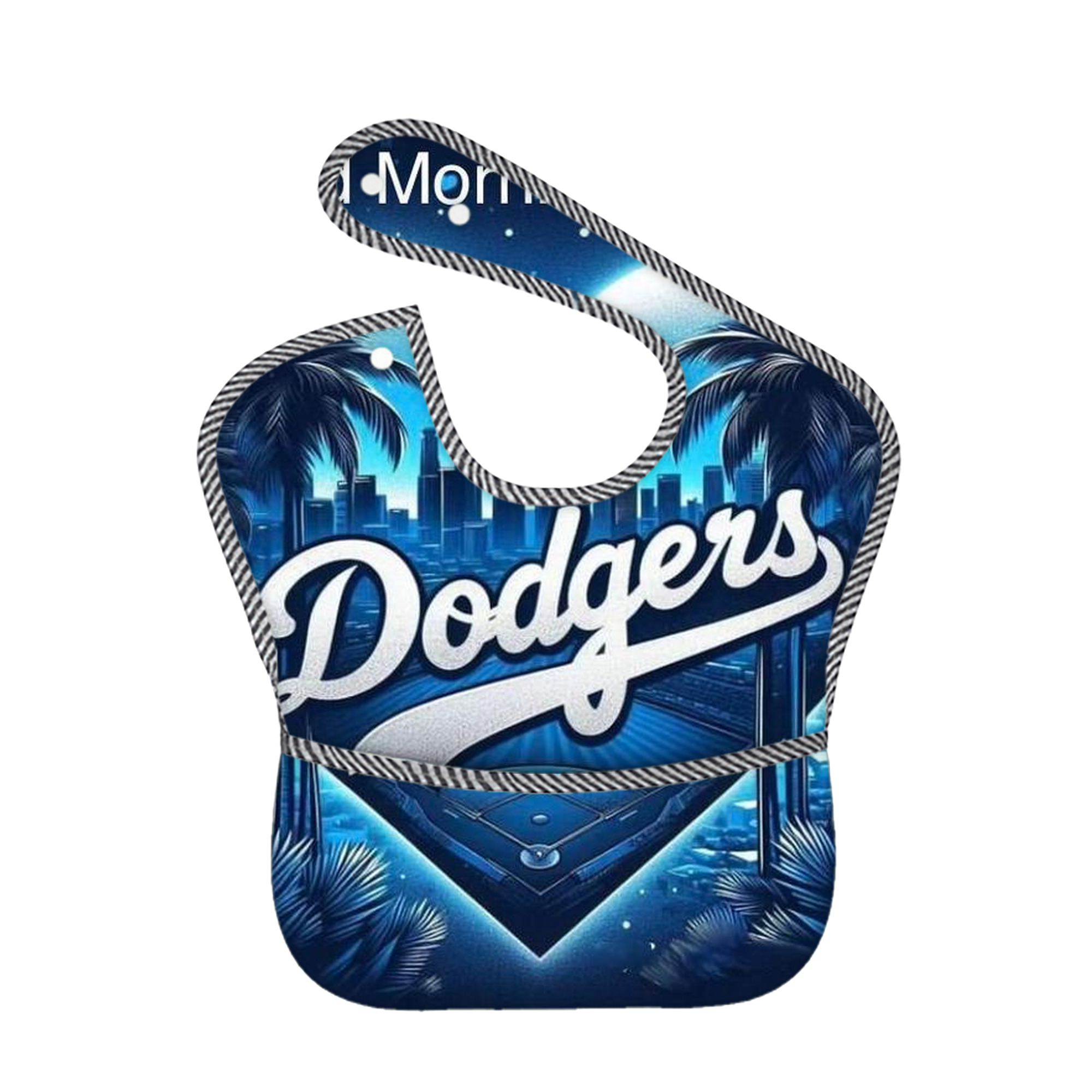  Adjustable Waterproof Toddler Bib – Full-Print Durable Polyester – Foldable Crumb Pocket – Easy Snap Closure – Soft