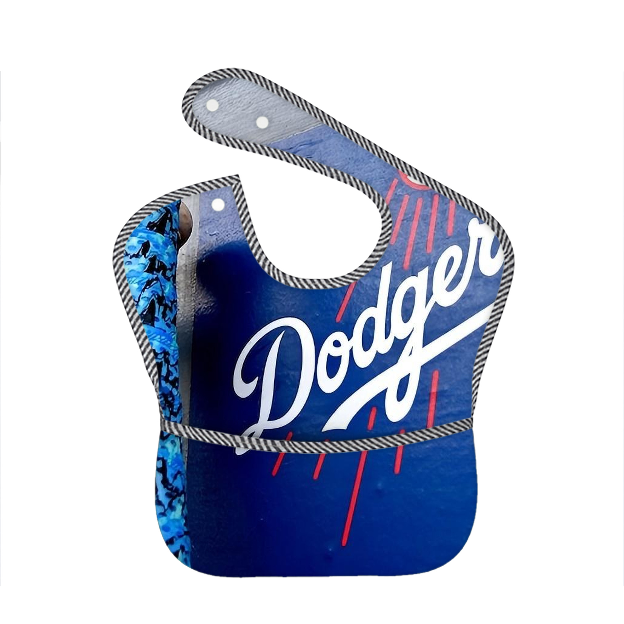  Adjustable Waterproof Toddler Bib – Full-Print Durable Polyester – Foldable Crumb Pocket – Easy Snap Closure – Soft