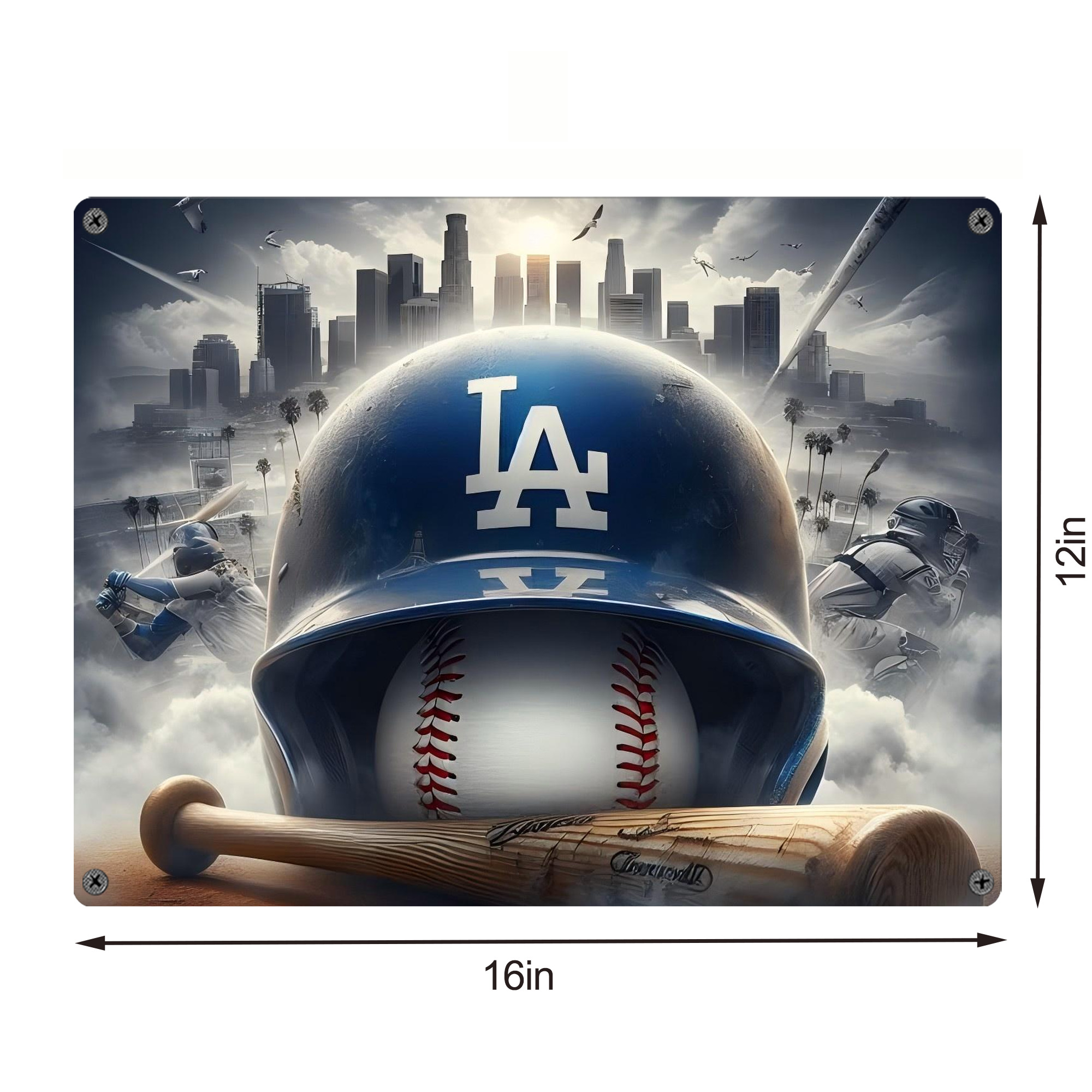  Vintage Metal Tin Sign 16x12 – Full-Print Iron Wall Decor – Durable, Fade-Resistant – Easy To Hang – Ideal For Home, Bar, Kitchen & Office Decor