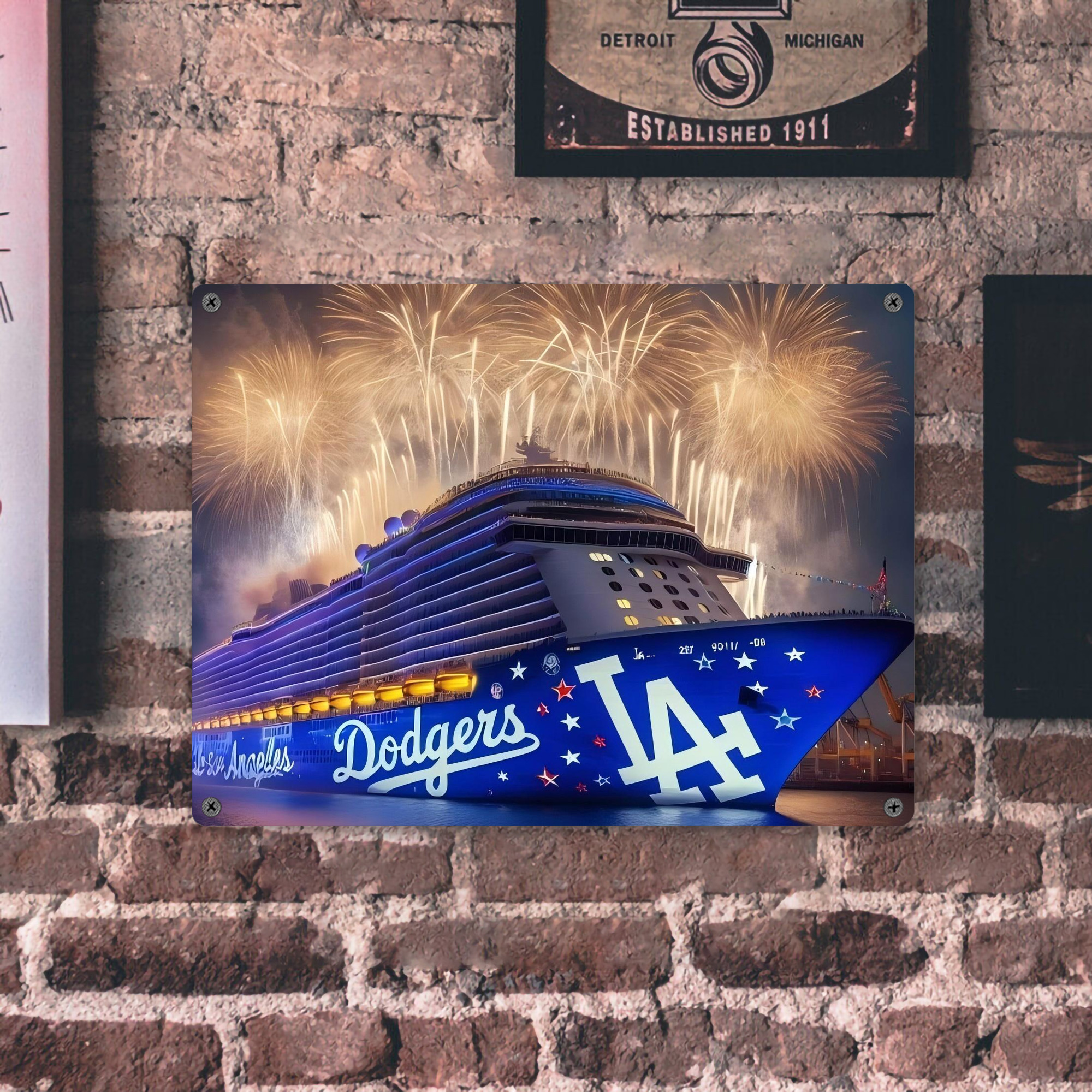  Vintage Metal Tin Sign 16x12 – Full-Print Iron Wall Decor – Durable, Fade-Resistant – Easy To Hang – Ideal For Home, Bar, Kitchen & Office Decor