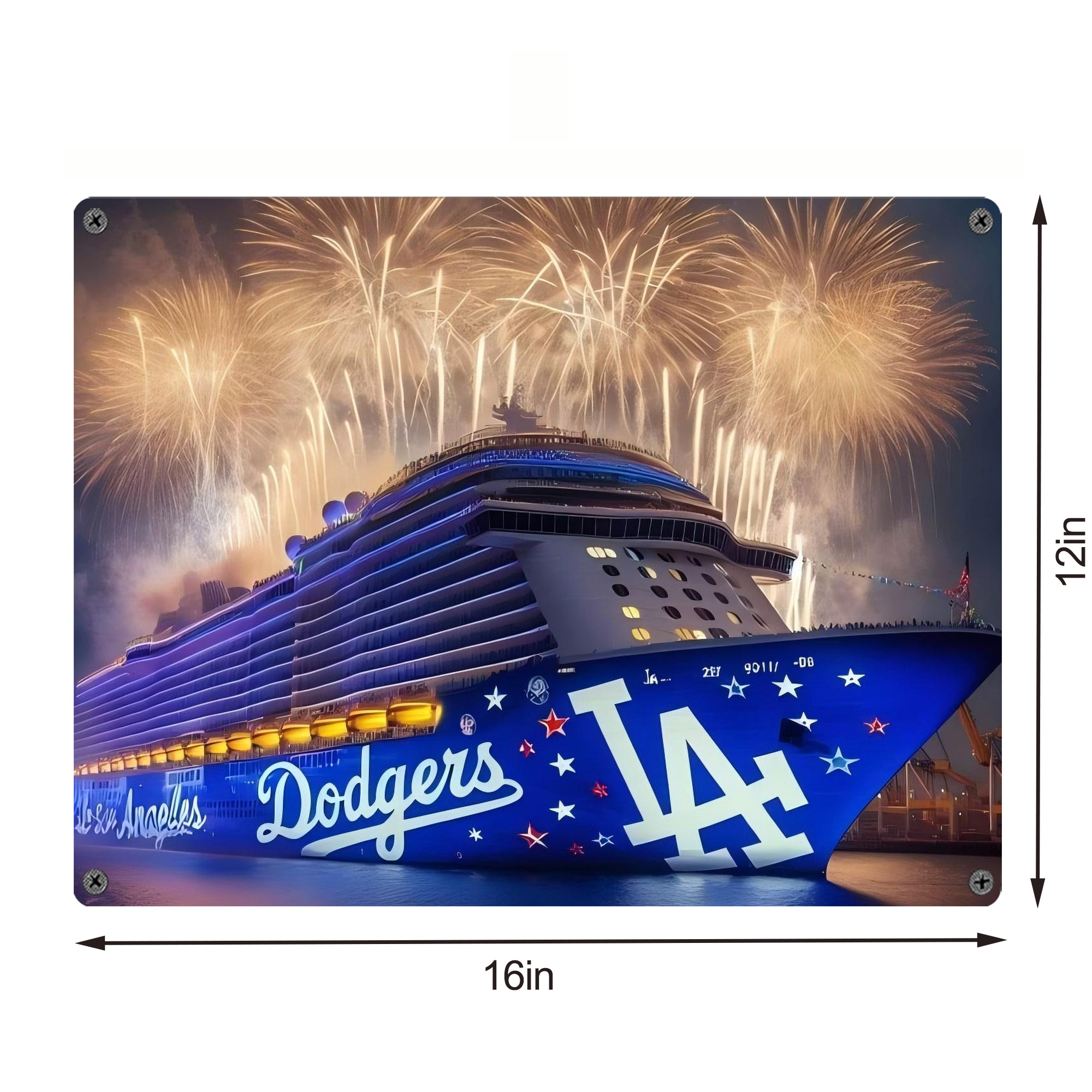  Vintage Metal Tin Sign 16x12 – Full-Print Iron Wall Decor – Durable, Fade-Resistant – Easy To Hang – Ideal For Home, Bar, Kitchen & Office Decor