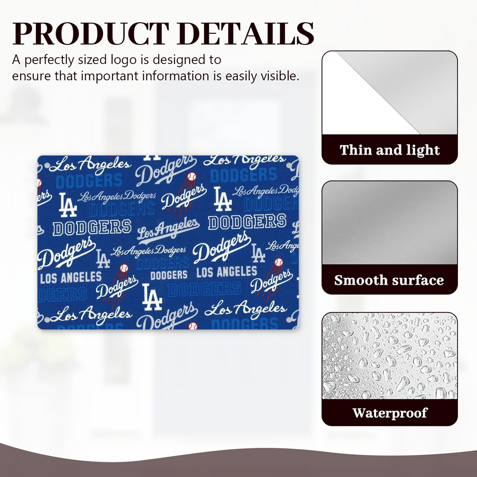  Decorative Aluminum Plaque – Horizontal Design – Durable, Stylish, Easy To Install – Ideal For Home, Office, Bar, And More
