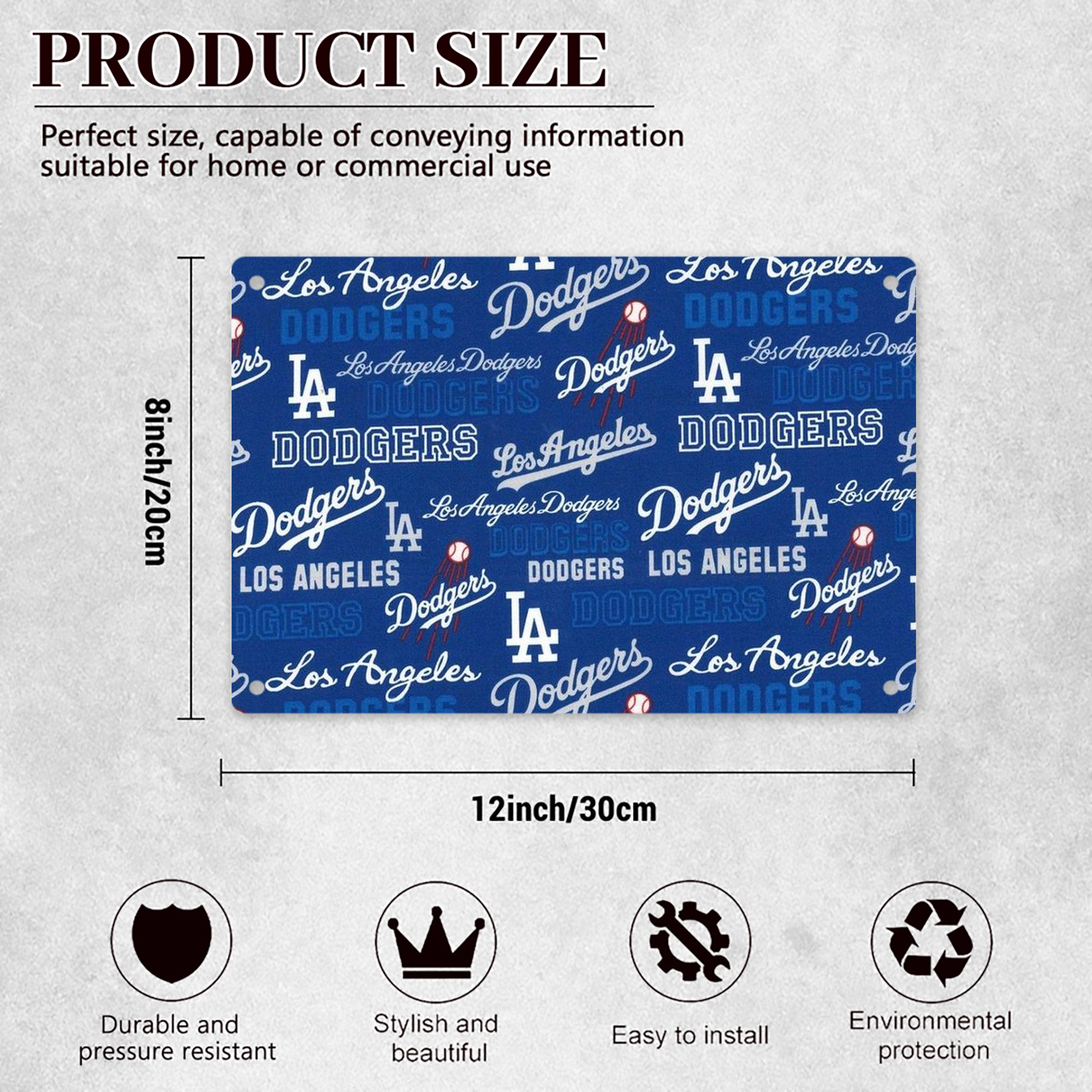  Decorative Aluminum Plaque – Horizontal Design – Durable, Stylish, Easy To Install – Ideal For Home, Office, Bar, And More