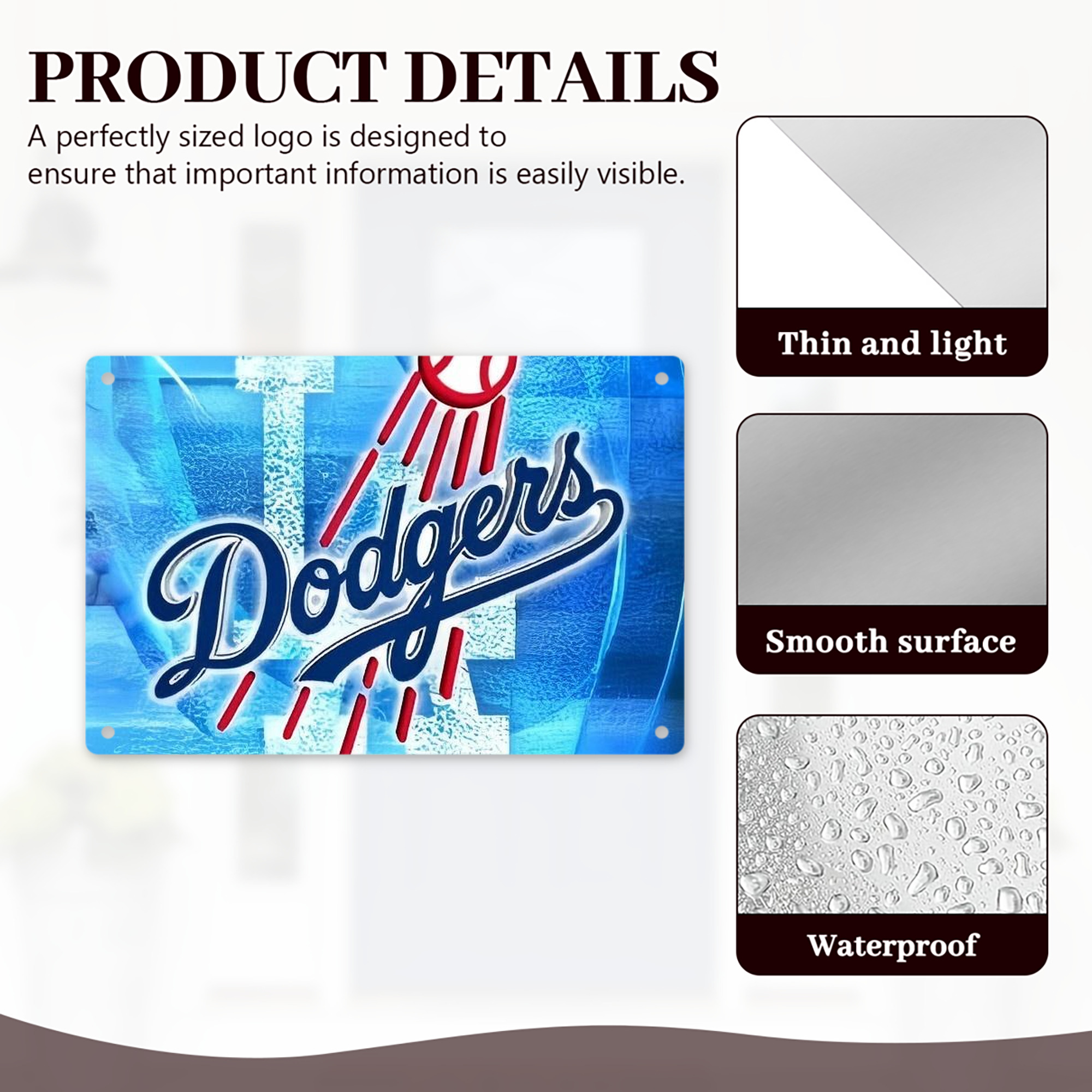  Decorative Aluminum Plaque – Horizontal Design – Durable, Stylish, Easy To Install – Ideal For Home, Office, Bar, And More