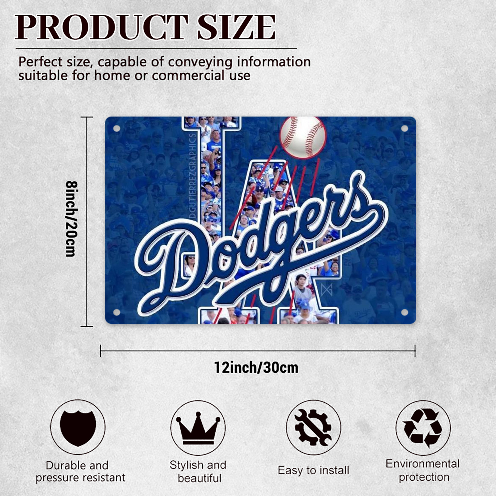  Decorative Aluminum Plaque – Horizontal Design – Durable, Stylish, Easy To Install – Ideal For Home, Office, Bar, And More