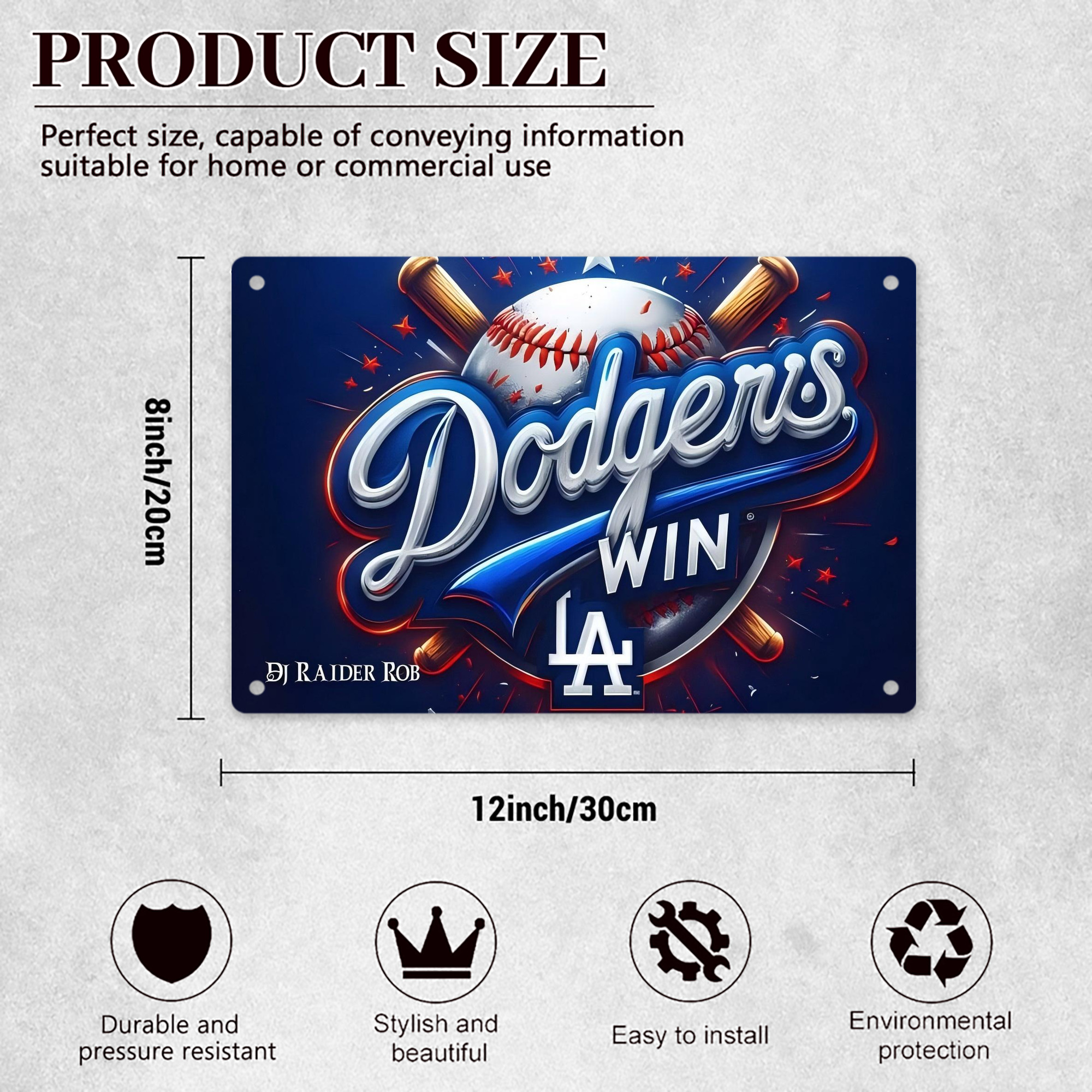  Decorative Aluminum Plaque – Horizontal Design – Durable, Stylish, Easy To Install – Ideal For Home, Office, Bar, And More