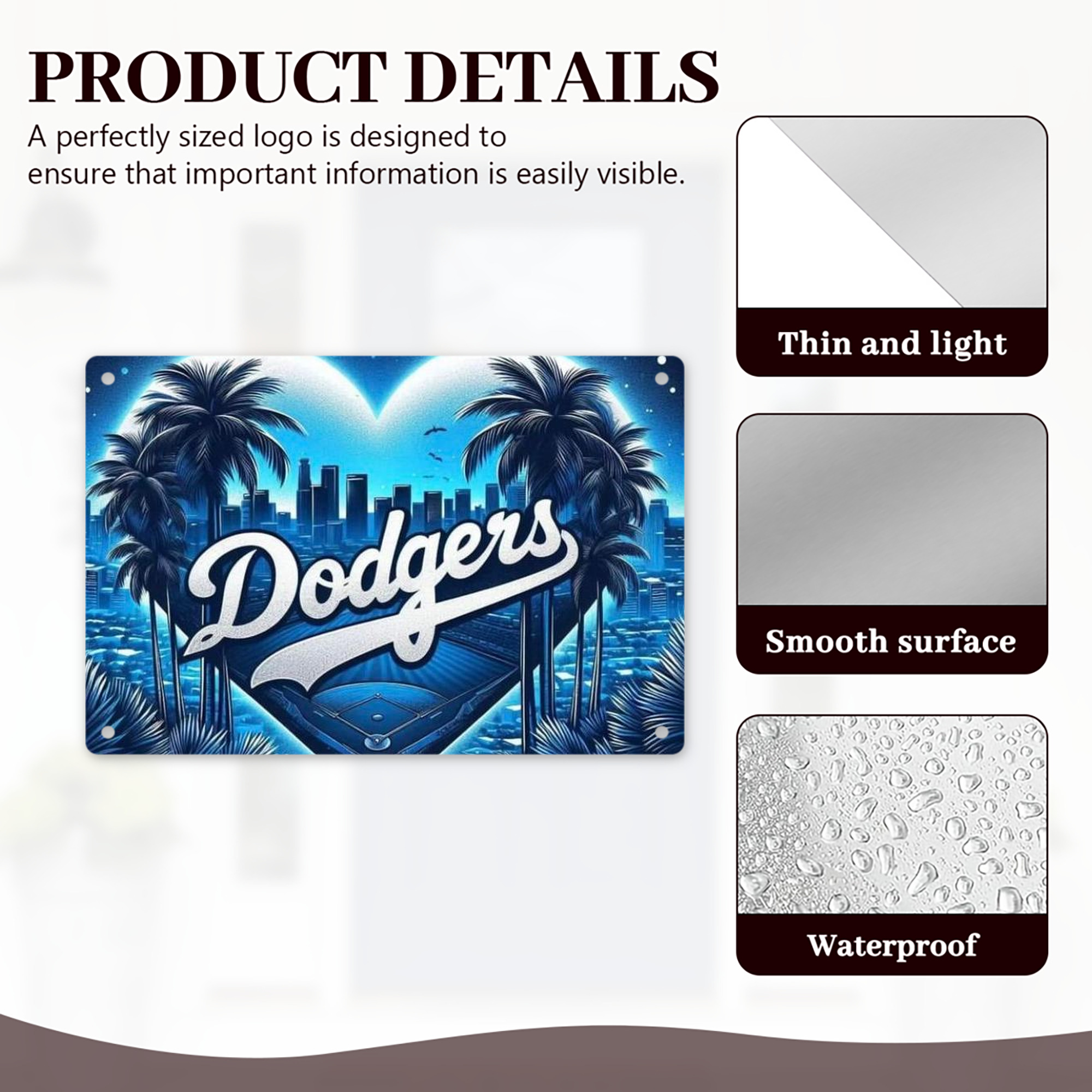  Decorative Aluminum Plaque – Horizontal Design – Durable, Stylish, Easy To Install – Ideal For Home, Office, Bar, And More