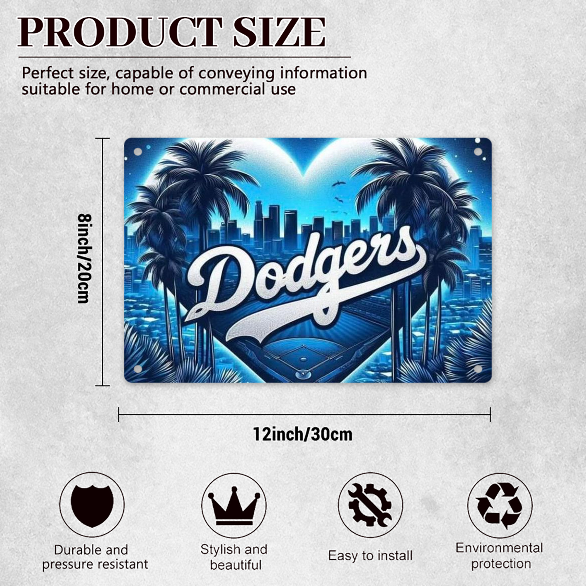  Decorative Aluminum Plaque – Horizontal Design – Durable, Stylish, Easy To Install – Ideal For Home, Office, Bar, And More