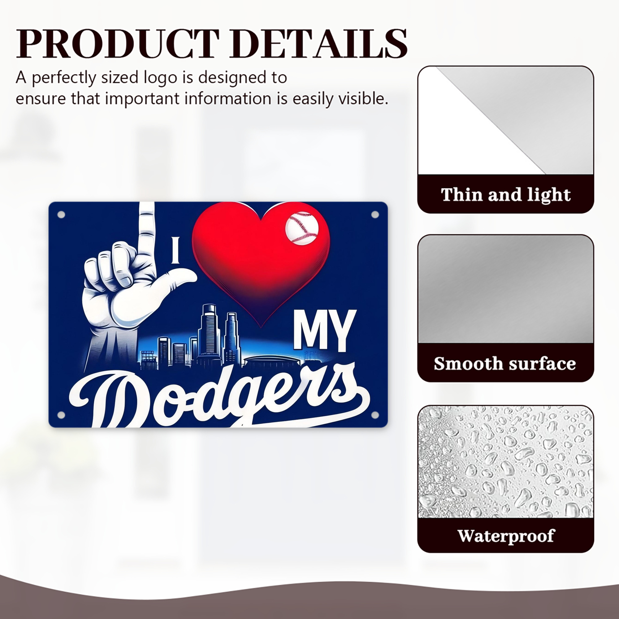  Decorative Aluminum Plaque – Horizontal Design – Durable, Stylish, Easy To Install – Ideal For Home, Office, Bar, And More