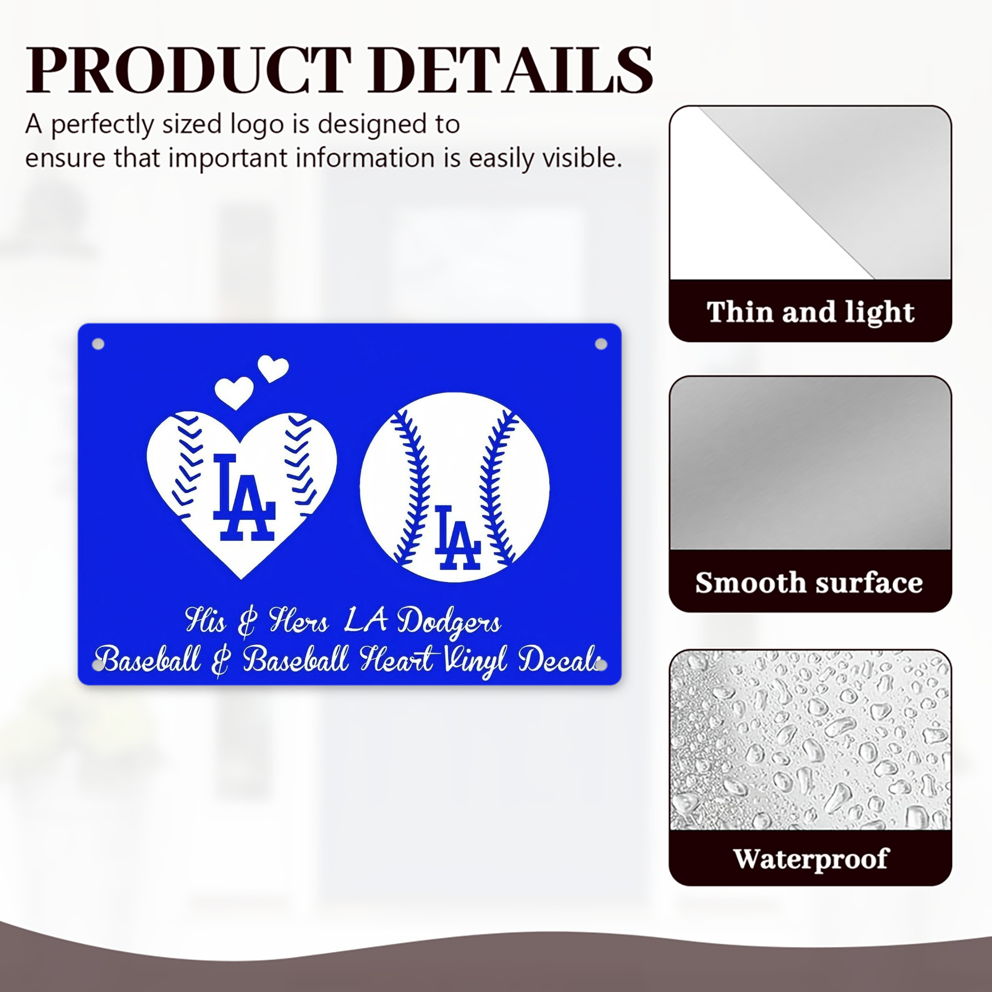  Decorative Aluminum Plaque – Horizontal Design – Durable, Stylish, Easy To Install – Ideal For Home, Office, Bar, And More