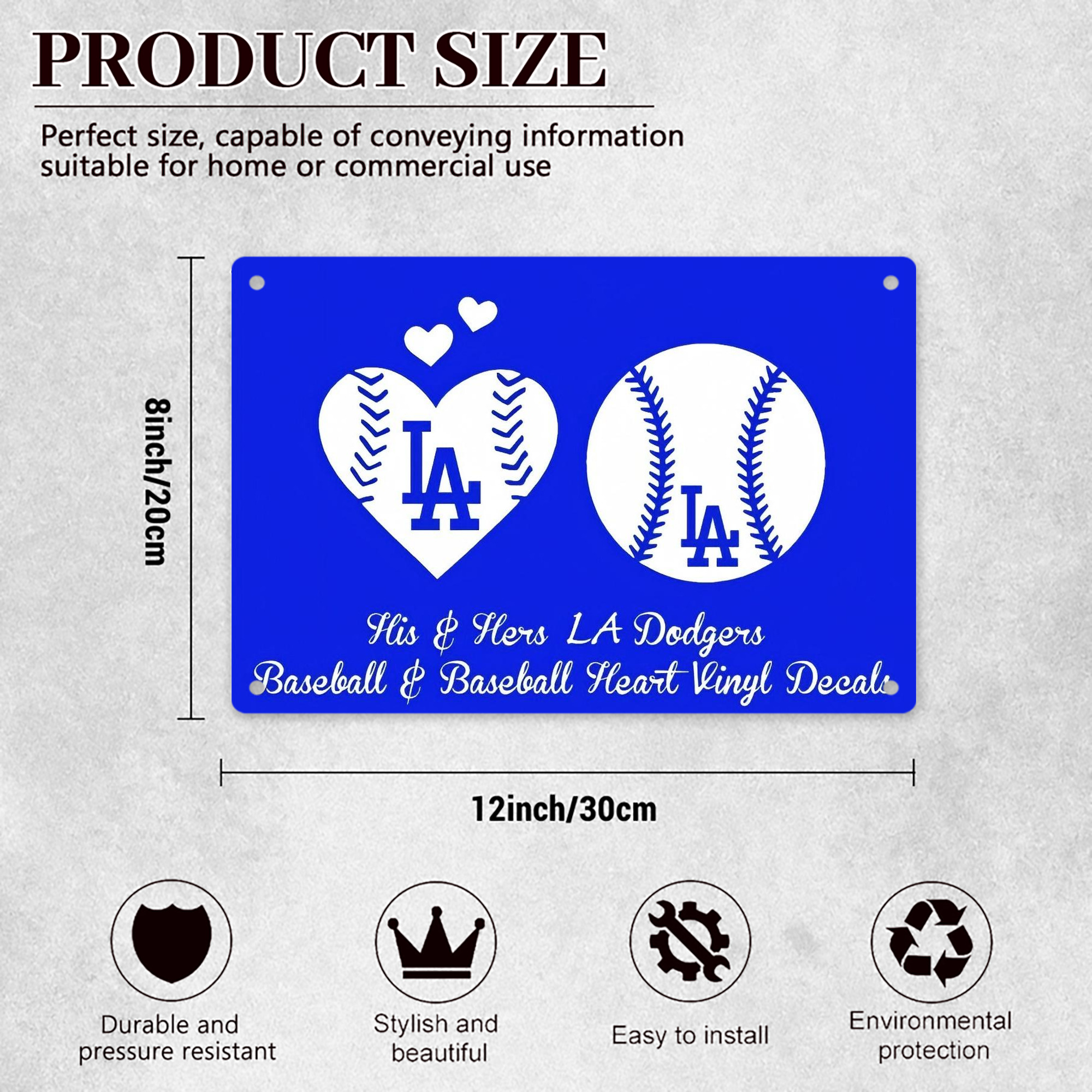  Decorative Aluminum Plaque – Horizontal Design – Durable, Stylish, Easy To Install – Ideal For Home, Office, Bar, And More