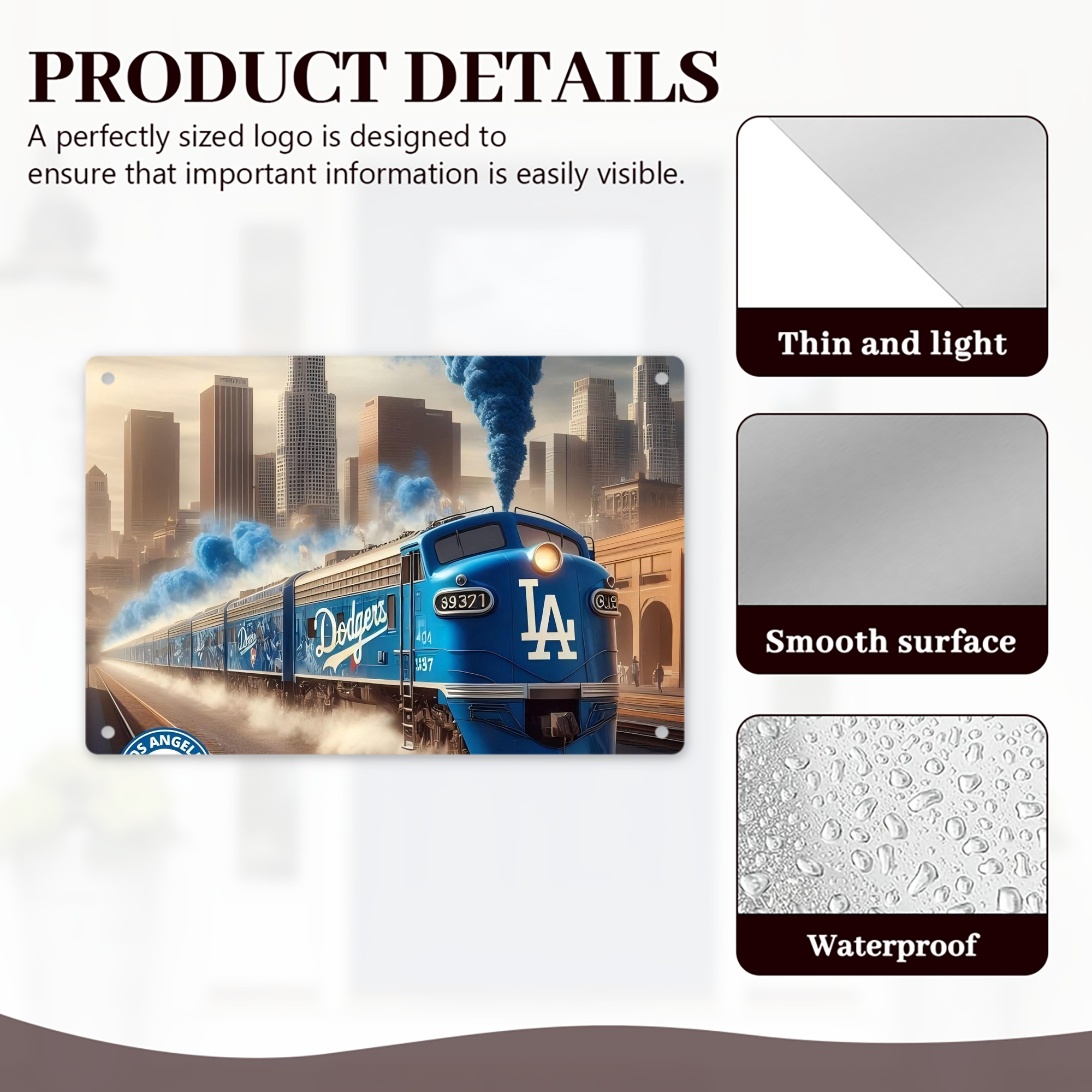  Decorative Aluminum Plaque – Horizontal Design – Durable, Stylish, Easy To Install – Ideal For Home, Office, Bar, And More