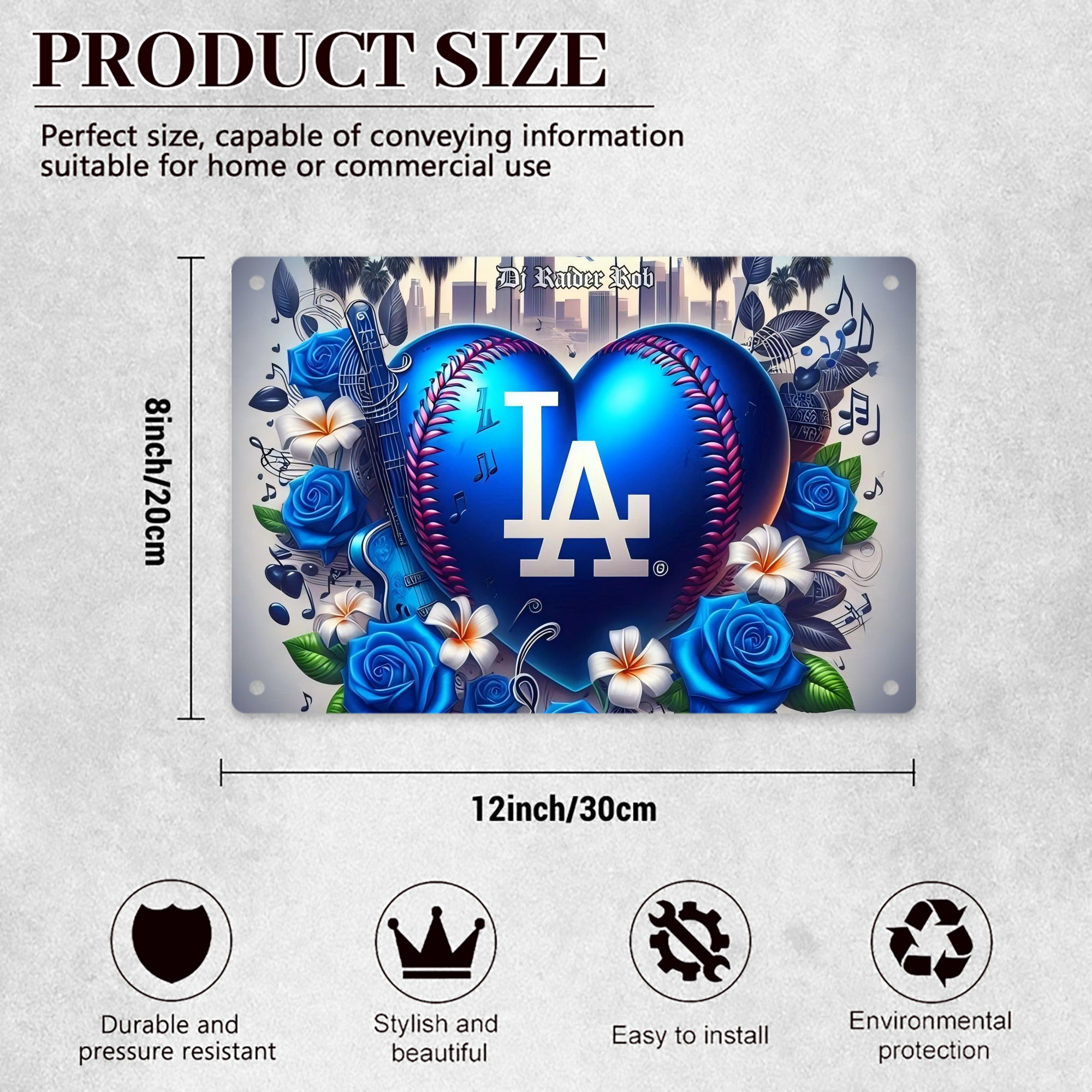  Decorative Aluminum Plaque – Horizontal Design – Durable, Stylish, Easy To Install – Ideal For Home, Office, Bar, And More