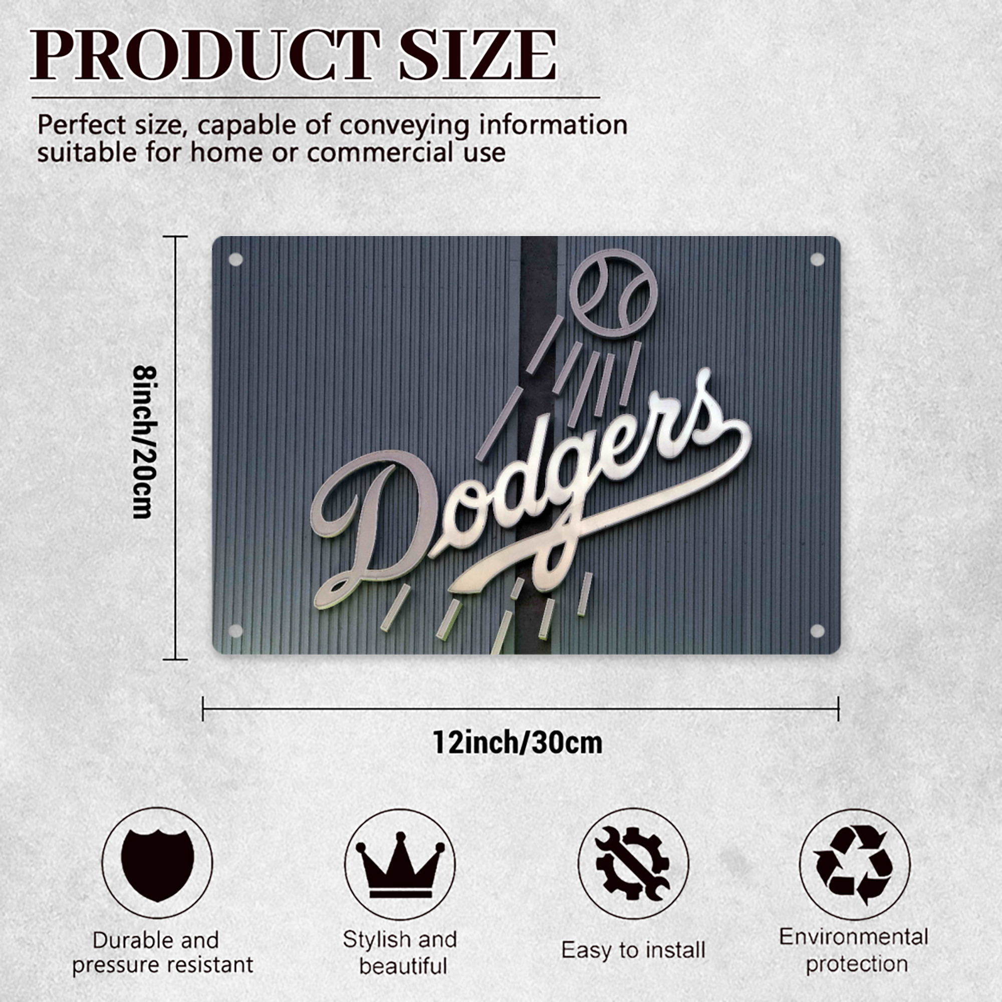  Decorative Aluminum Plaque – Horizontal Design – Durable, Stylish, Easy To Install – Ideal For Home, Office, Bar, And More