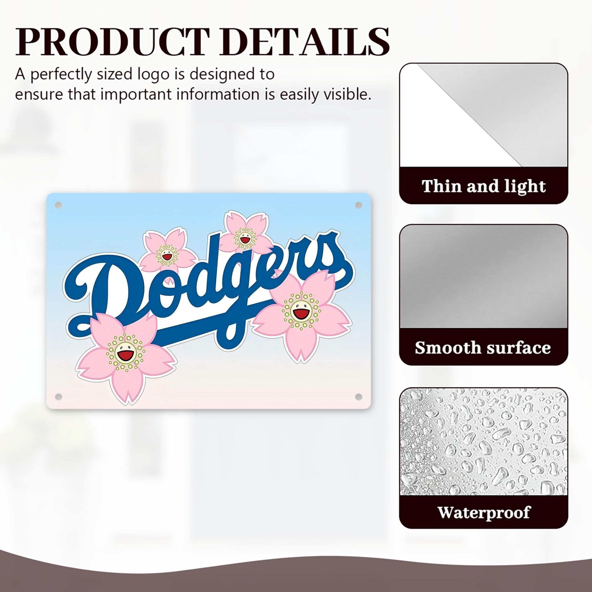  Decorative Aluminum Plaque – Horizontal Design – Durable, Stylish, Easy To Install – Ideal For Home, Office, Bar, And More