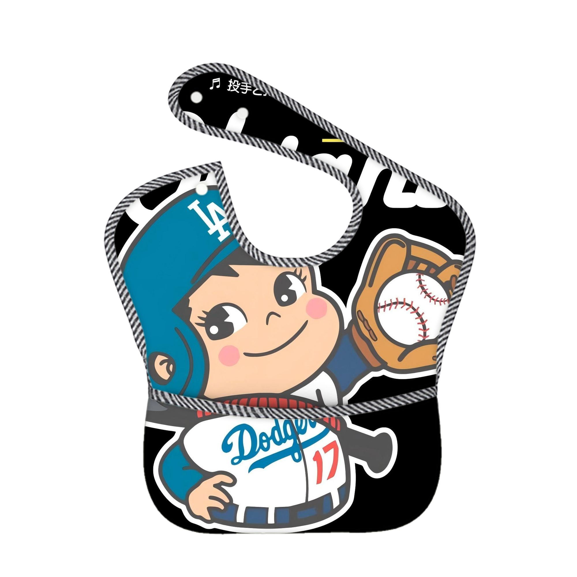  Adjustable Waterproof Toddler Bib – Full-Print Durable Polyester – Foldable Crumb Pocket – Easy Snap Closure – Soft