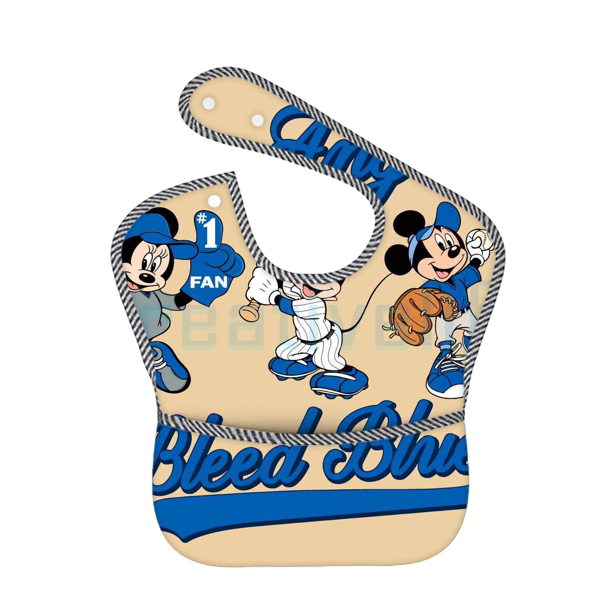  Adjustable Waterproof Toddler Bib – Full-Print Durable Polyester – Foldable Crumb Pocket – Easy Snap Closure – Soft