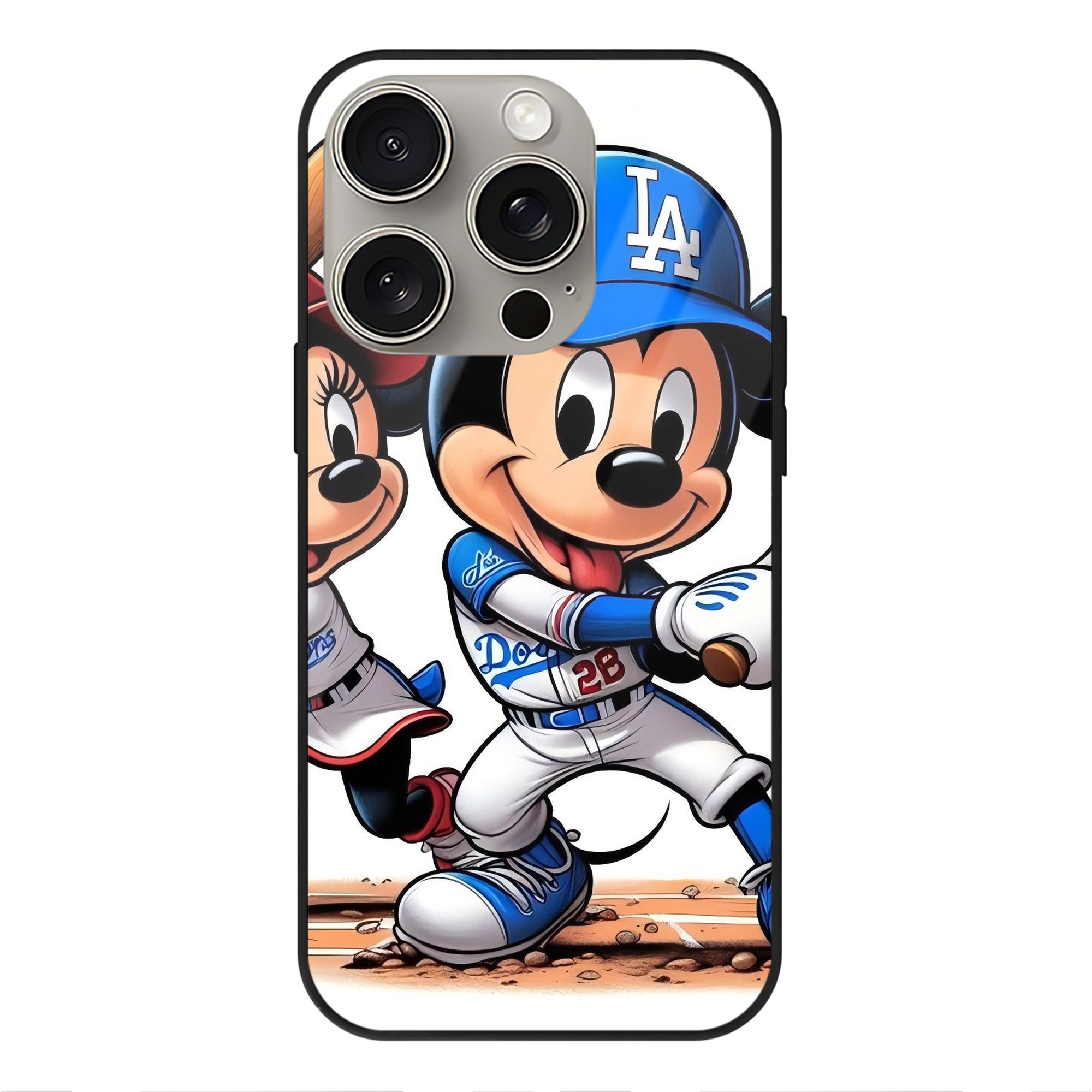  IPhone 15 Pro Mirror Phone Case – UV Printed Glass + TPU – Scratch-Resistant, Wireless Charging Compatible, Precise Fit & Stylish Design