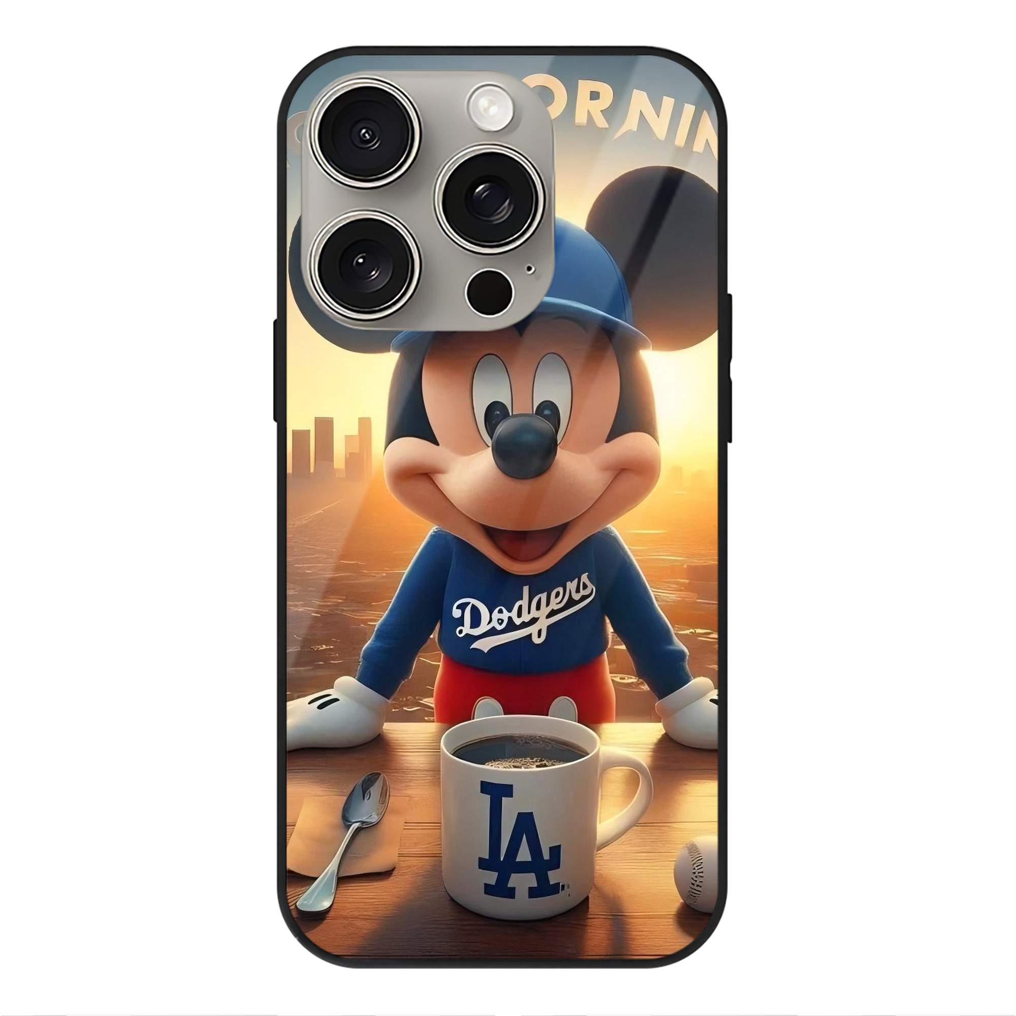  IPhone 15 Pro Mirror Phone Case – UV Printed Glass + TPU – Scratch-Resistant, Wireless Charging Compatible, Precise Fit & Stylish Design