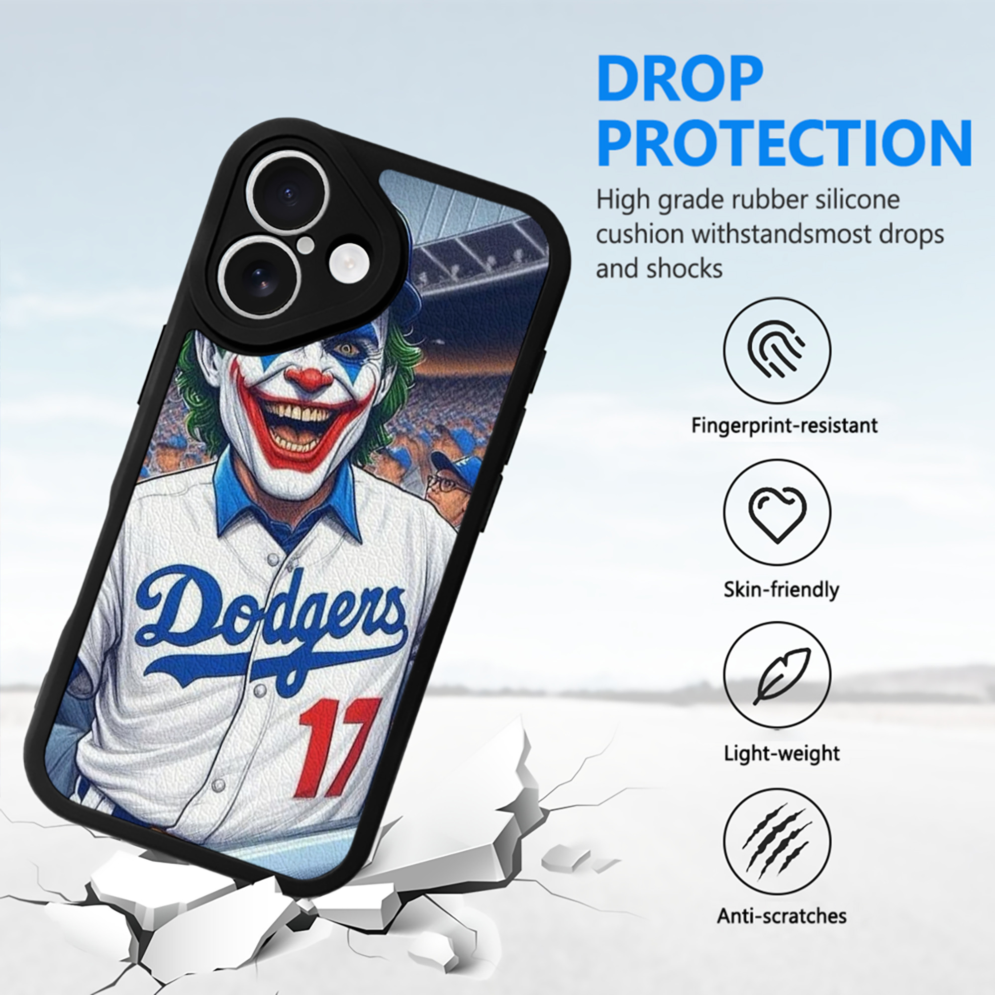  IPhone 16 Silicone Leather Case – UV Print, Lambskin Texture – Perfect Fit, Wireless Charging Compatible, Scratch Resistant, Precise Cutouts – Stylish Protection For IPhone 16