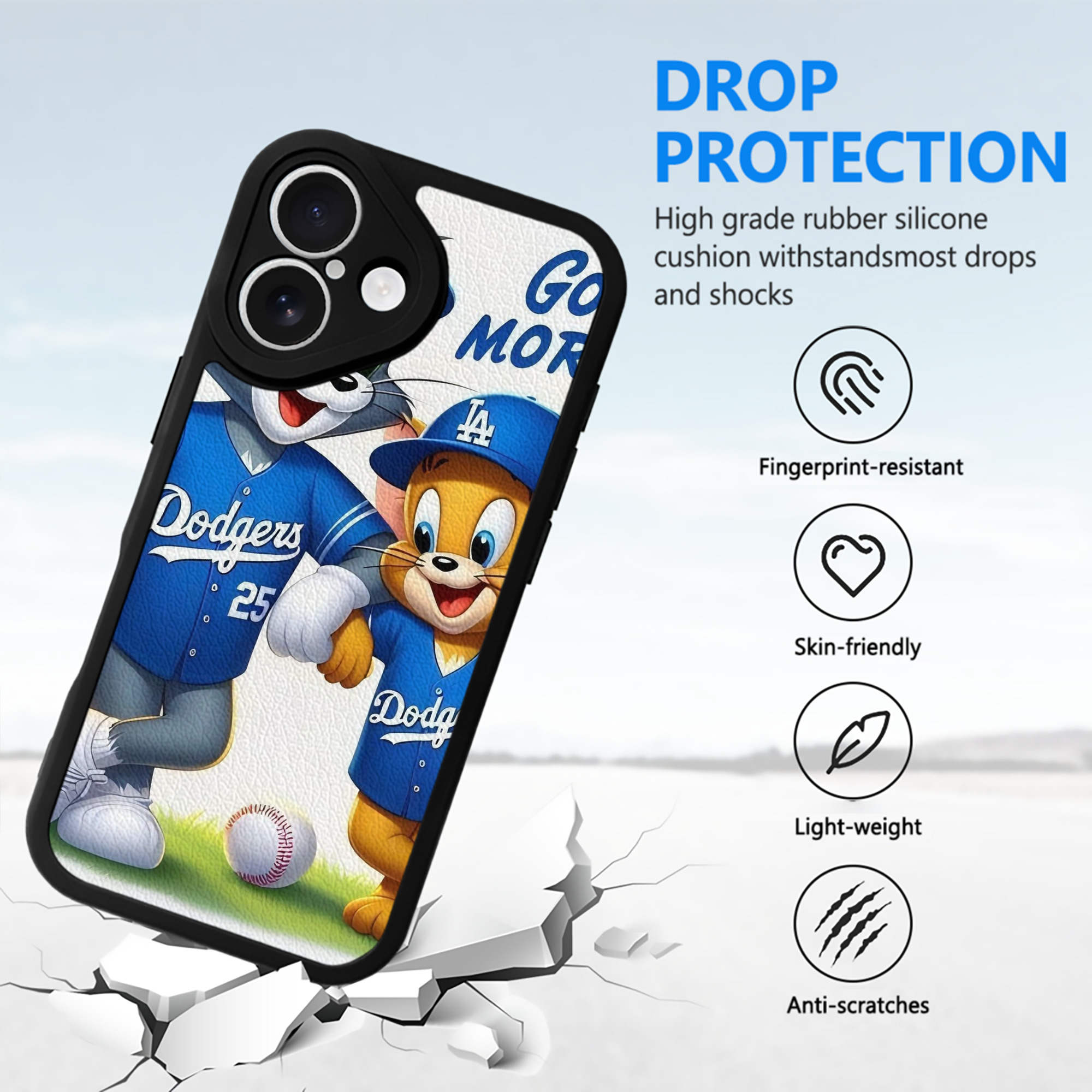  IPhone 16 Silicone Leather Case – UV Print, Lambskin Texture – Perfect Fit, Wireless Charging Compatible, Scratch Resistant, Precise Cutouts – Stylish Protection For IPhone 16