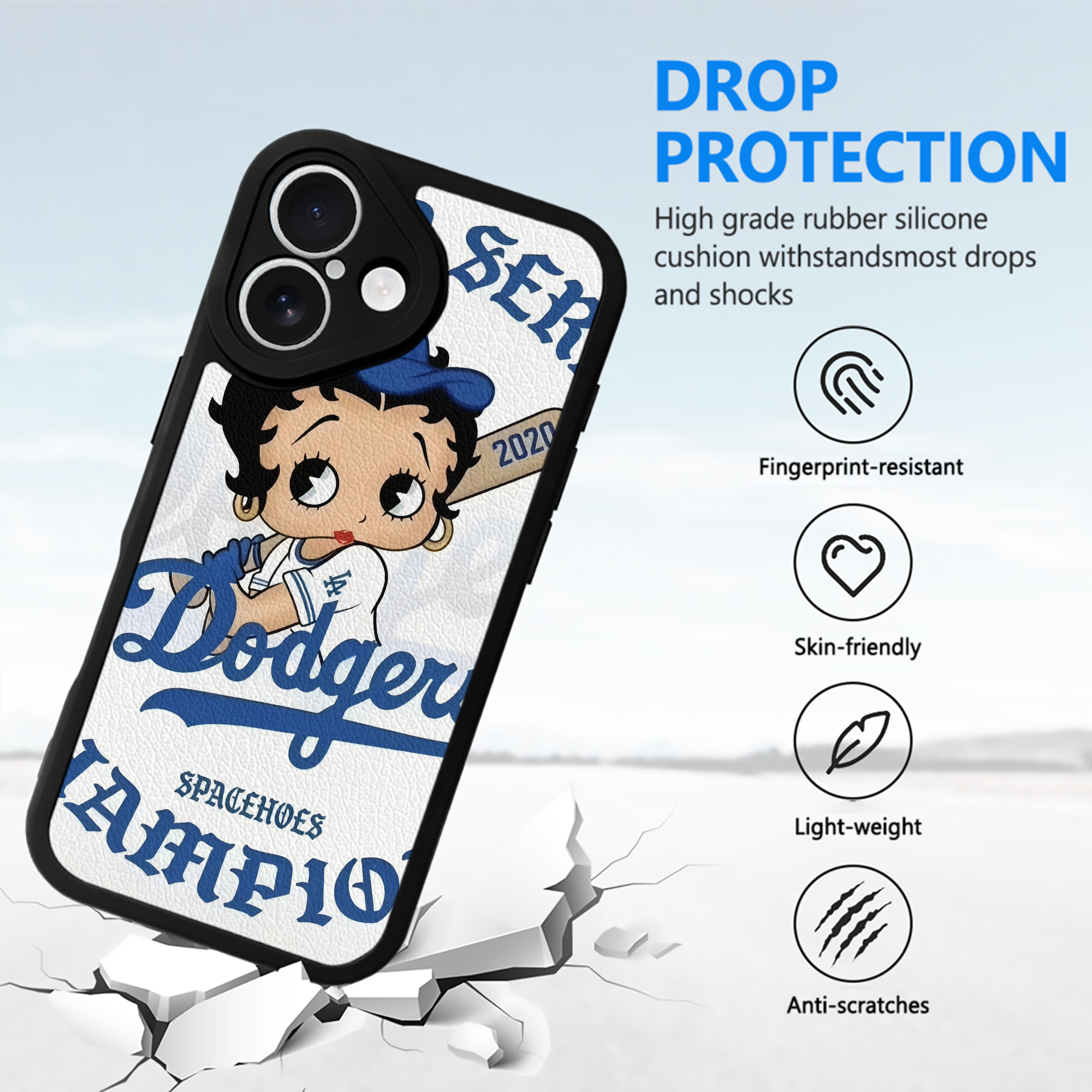  IPhone 16 Silicone Leather Case – UV Print, Lambskin Texture – Perfect Fit, Wireless Charging Compatible, Scratch Resistant, Precise Cutouts – Stylish Protection For IPhone 16