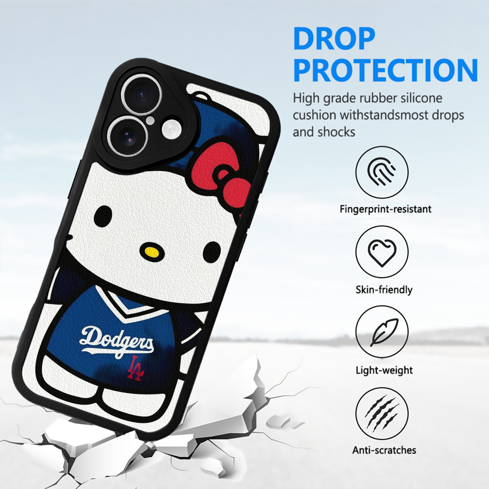  IPhone 16 Silicone Leather Case – UV Print, Lambskin Texture – Perfect Fit, Wireless Charging Compatible, Scratch Resistant, Precise Cutouts – Stylish Protection For IPhone 16