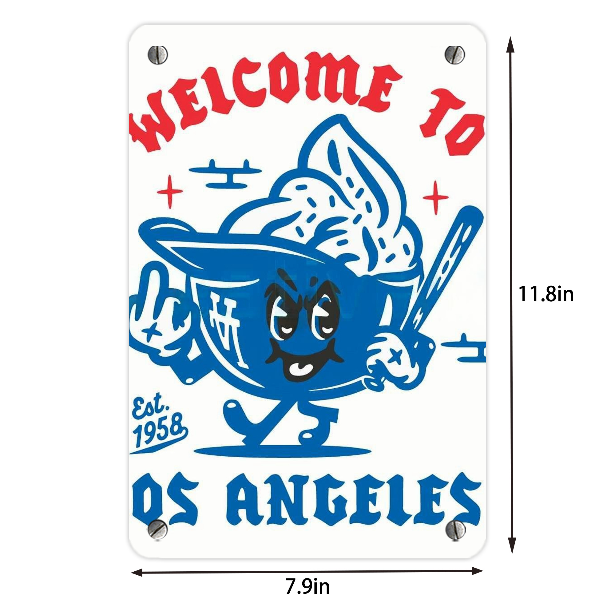  Metal Tin Sign 8x12inch - High-Quality Full-Print Decorative Wall Art, Durable Rust-Resistant Metal Plaque For Living Room, Bedroom, Kitchen, Office, Bar Décor