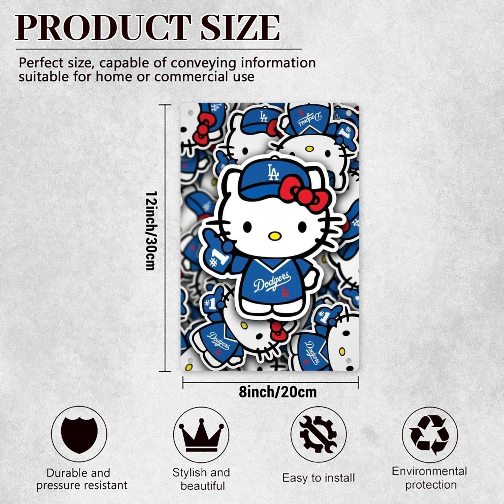  8x12inch Vertical Aluminum Sign - Durable Fade-Resistant Indoor/Outdoor Safety & Information Plaque For Office, Hotel, Restaurant, Bar, Public Spaces