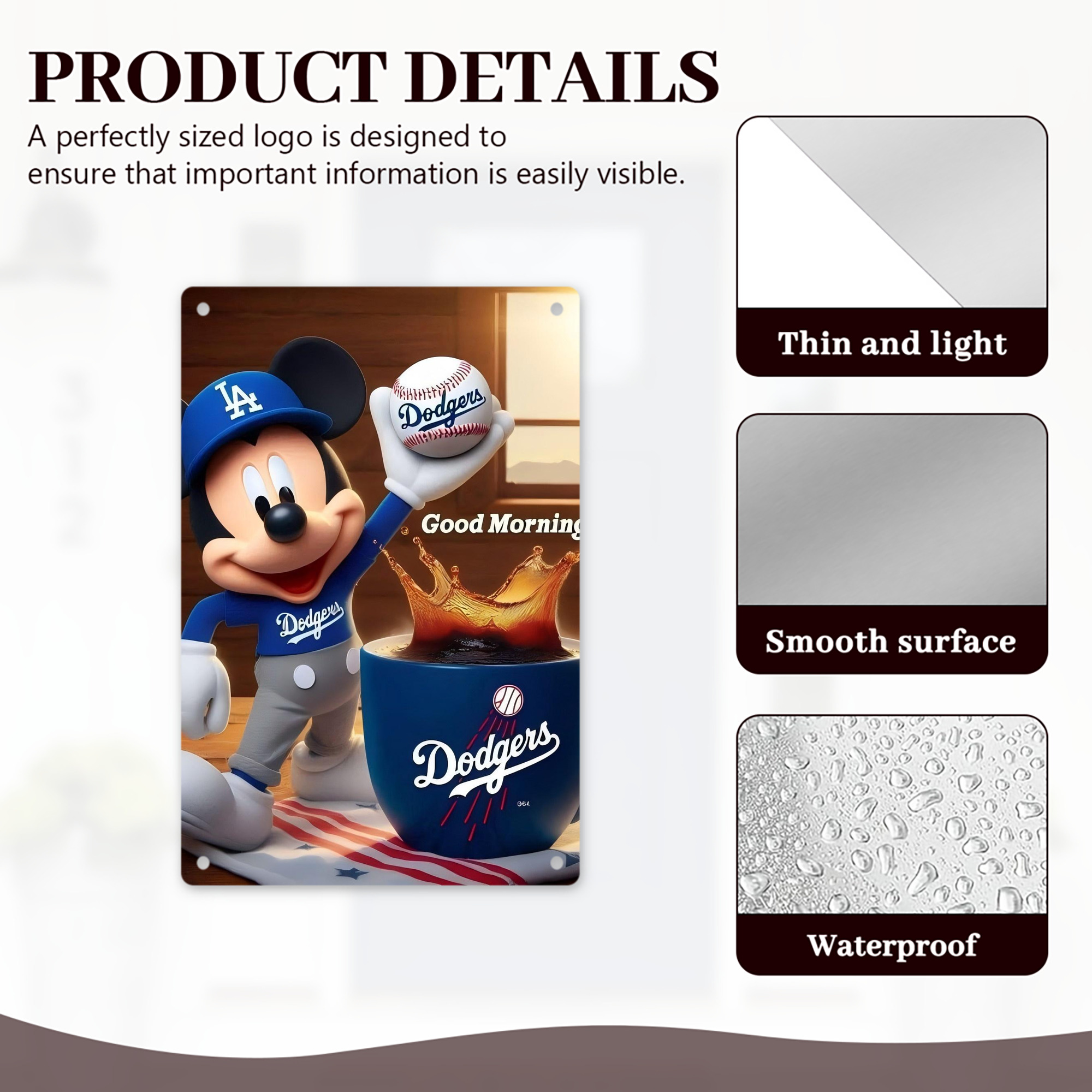  8x12inch Vertical Aluminum Sign - Durable Fade-Resistant Indoor/Outdoor Safety & Information Plaque For Office, Hotel, Restaurant, Bar, Public Spaces