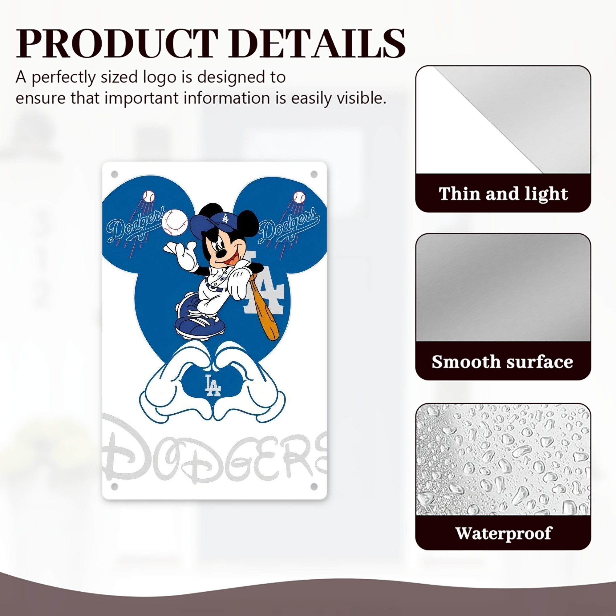  8x12inch Vertical Aluminum Sign - Durable Fade-Resistant Indoor/Outdoor Safety & Information Plaque For Office, Hotel, Restaurant, Bar, Public Spaces