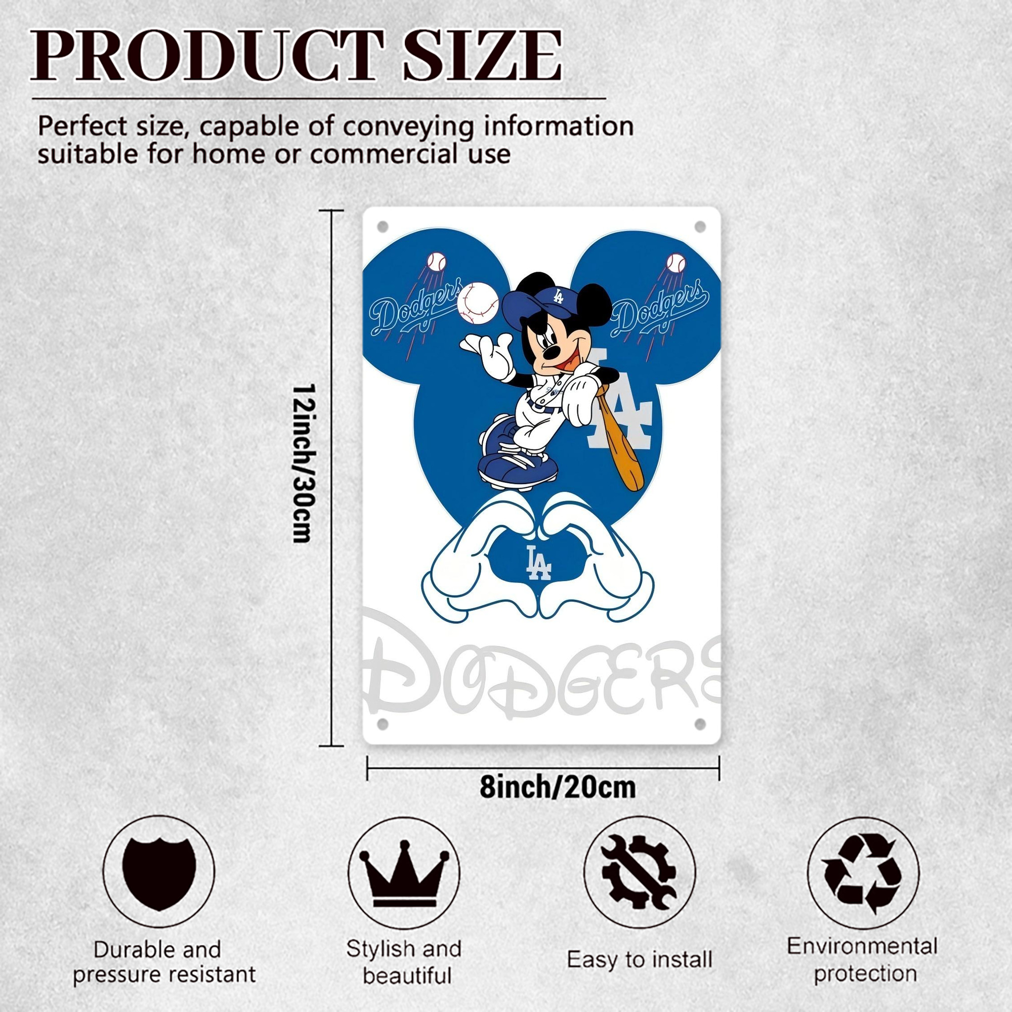  8x12inch Vertical Aluminum Sign - Durable Fade-Resistant Indoor/Outdoor Safety & Information Plaque For Office, Hotel, Restaurant, Bar, Public Spaces