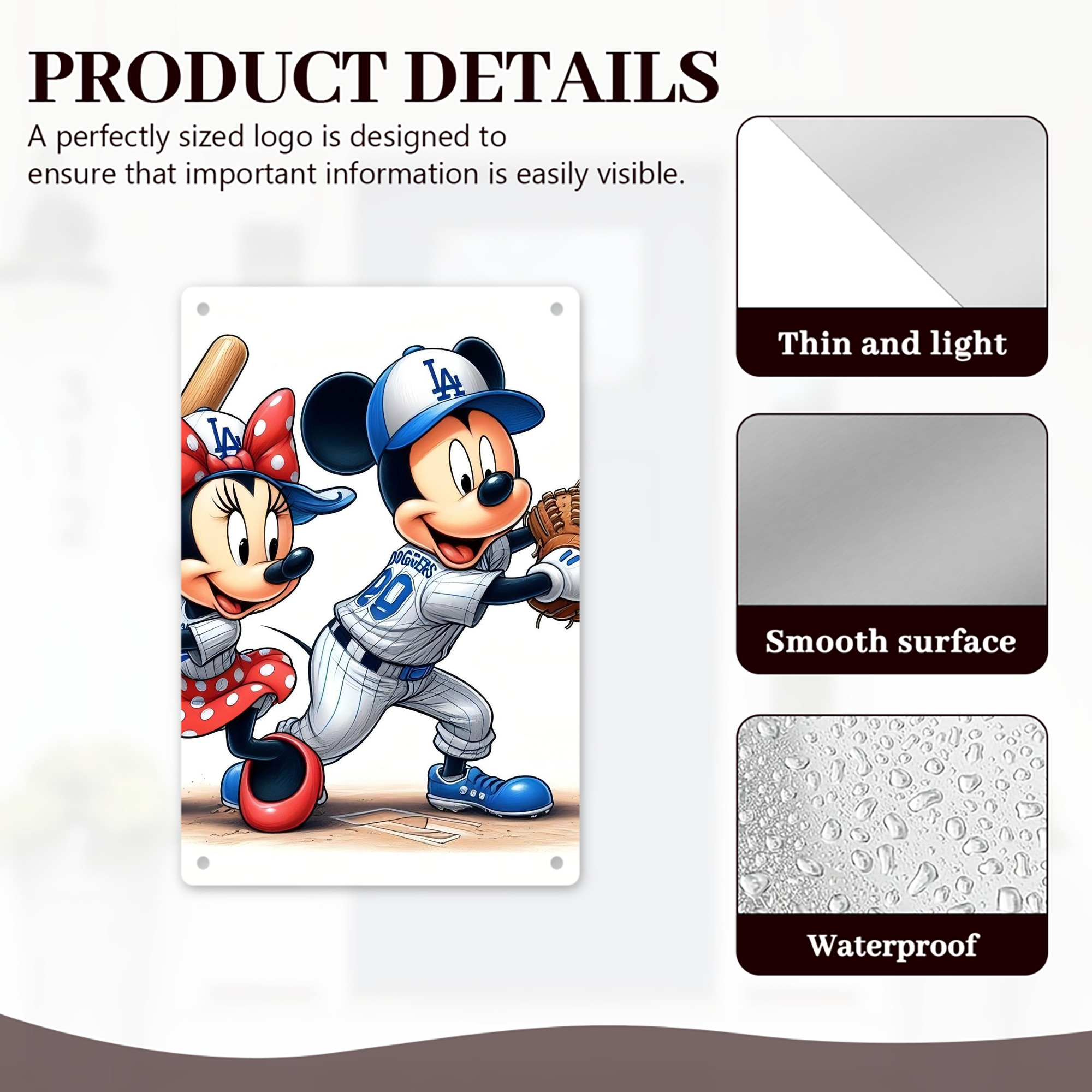  8x12inch Vertical Aluminum Sign - Durable Fade-Resistant Indoor/Outdoor Safety & Information Plaque For Office, Hotel, Restaurant, Bar, Public Spaces